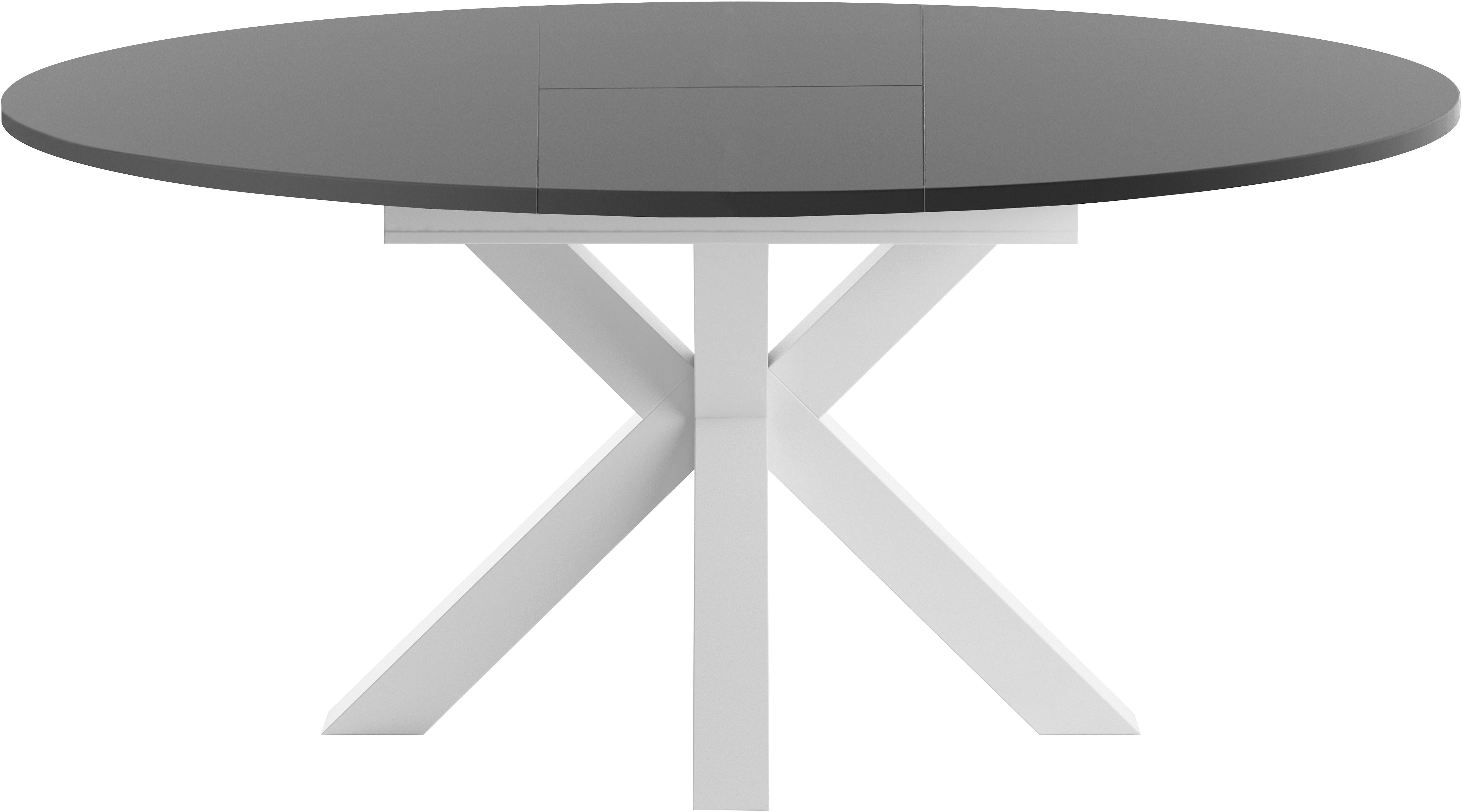 set one by Musterring Eettafel New Atlanta met ronde plaat, uitschuifbaar, stervoet, afmetingen ø130 cm (170x130 cm)