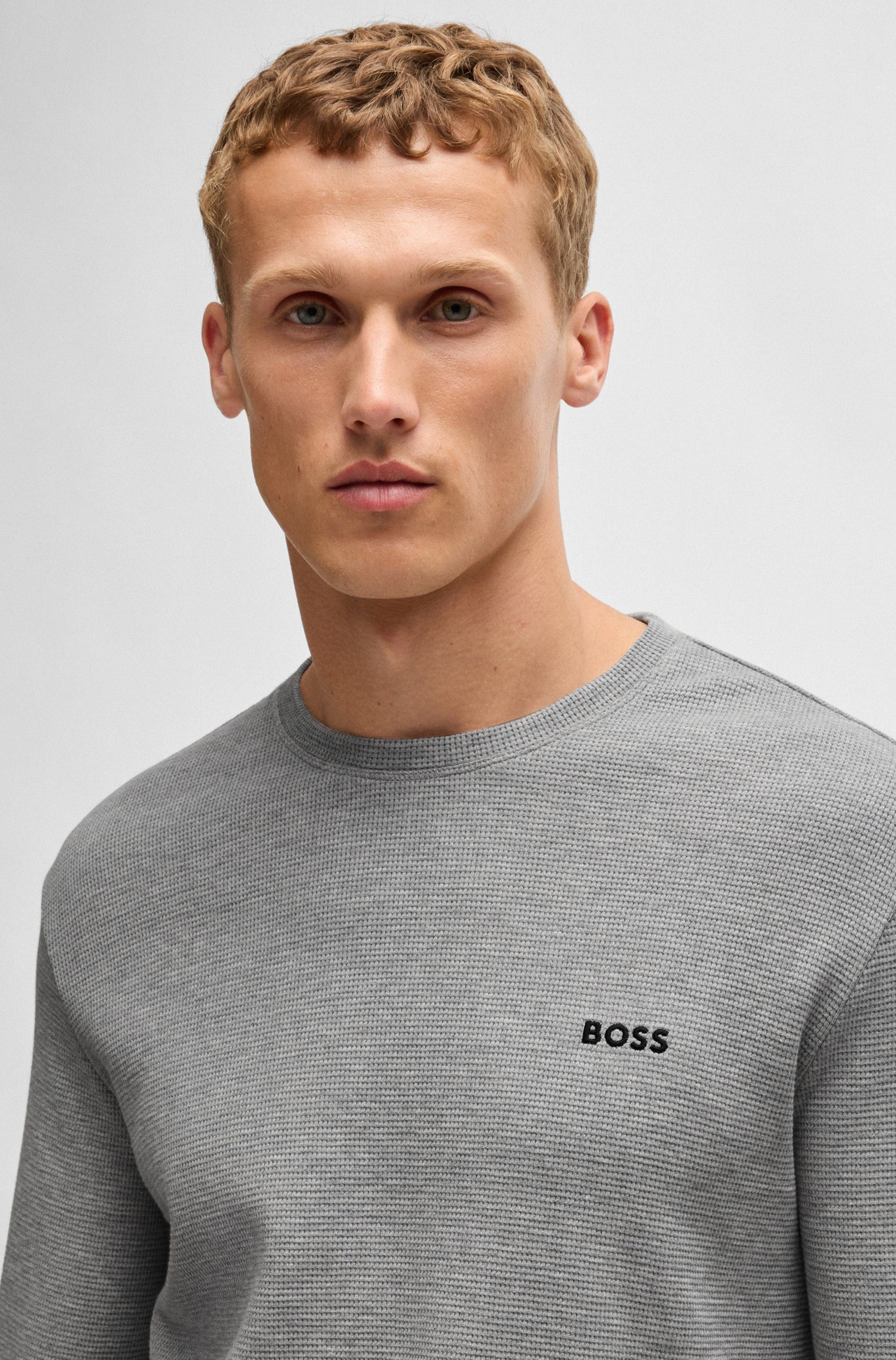 BOSS Pyjama top Waffle LS-Shirt