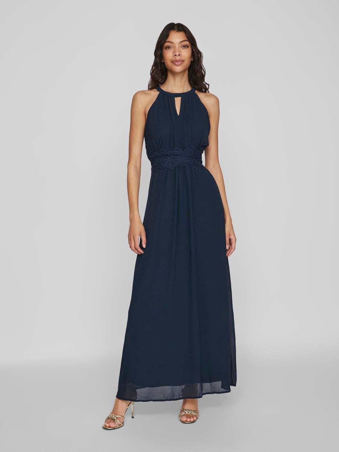 Vila Maxi-jurk VIMILINA HALTERNECK MAXI DRESS - NOOS
