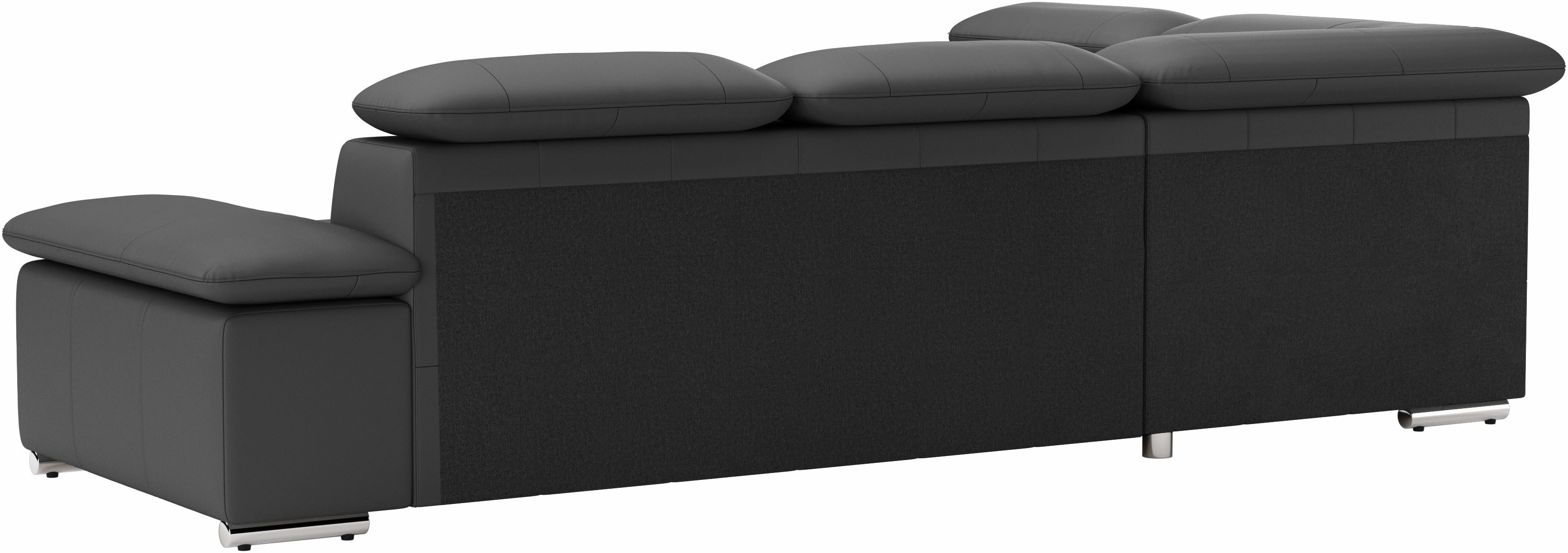 sit&more Hoekbank Valentine, L-vorm, arm- en hoofdeinstelling