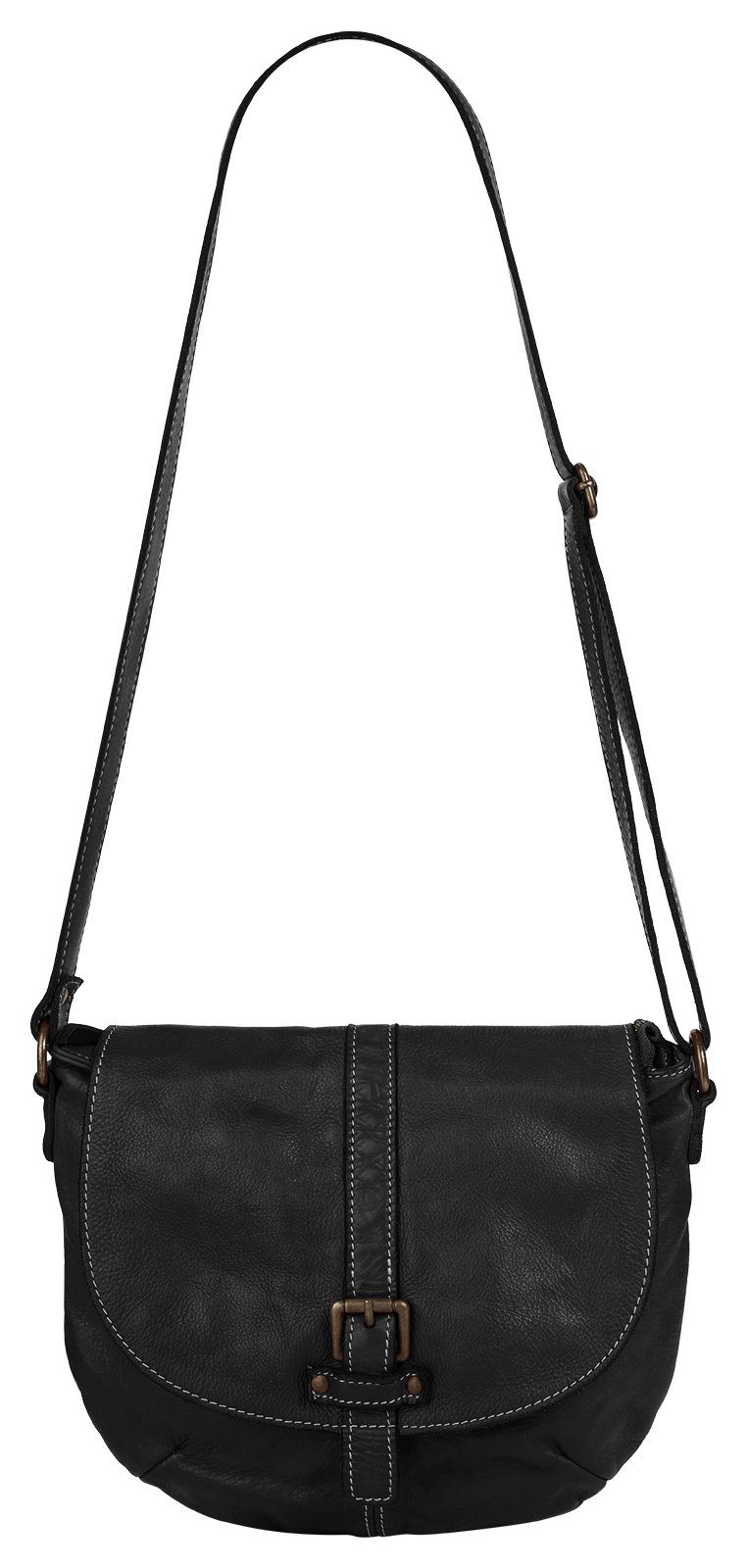 Cluty Schoudertas echt leer, made in italy