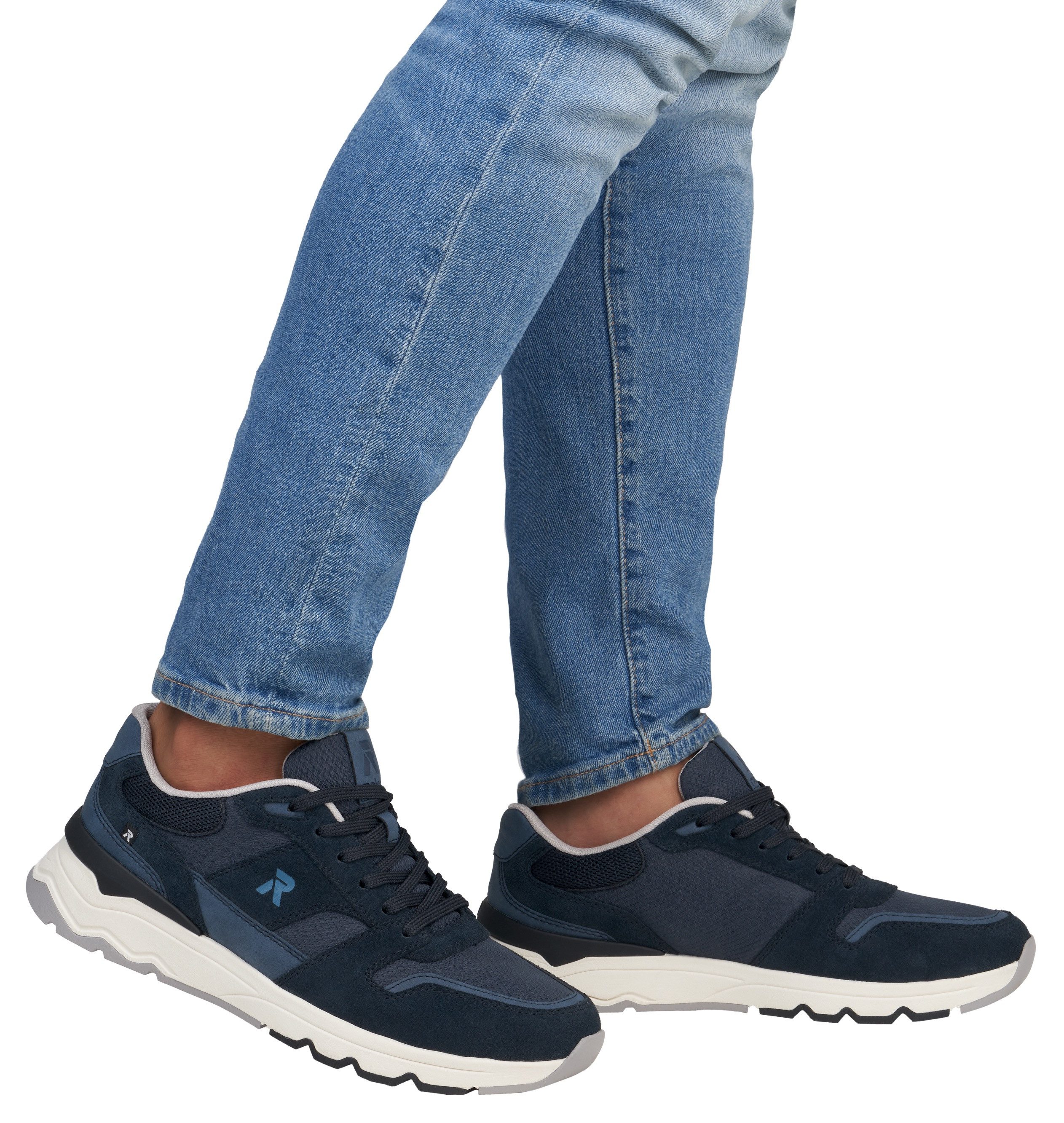 RIEKER Sport Sneakers , veterschoenen, lage schoen, vrijetijdsschoen met zachte binnenzool