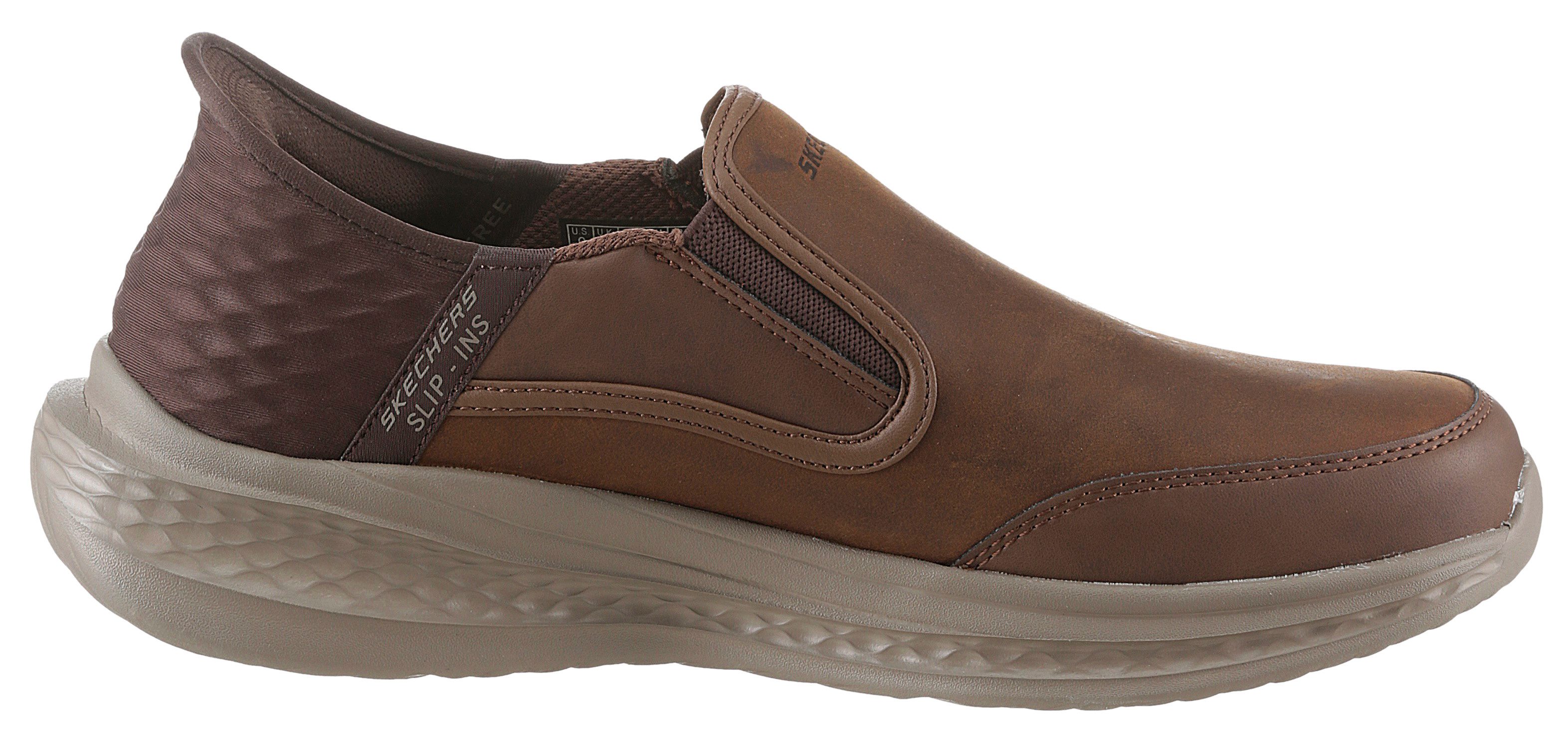 Skechers Slip-on sneakers SLADE- Slippers, vrijetijdsschoen, lage schoen met Goga Mat functie