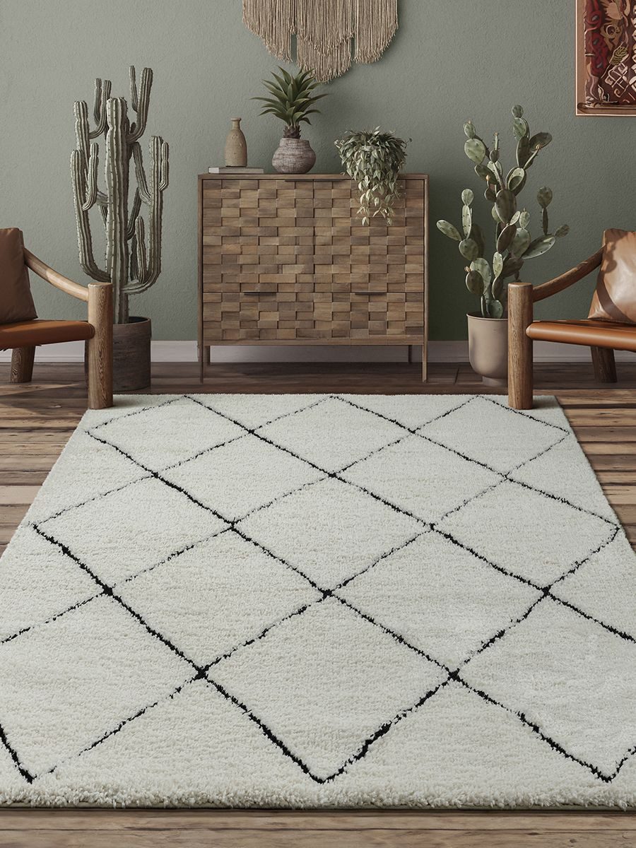 The carpet Vloerkleed Bahar Shaggy