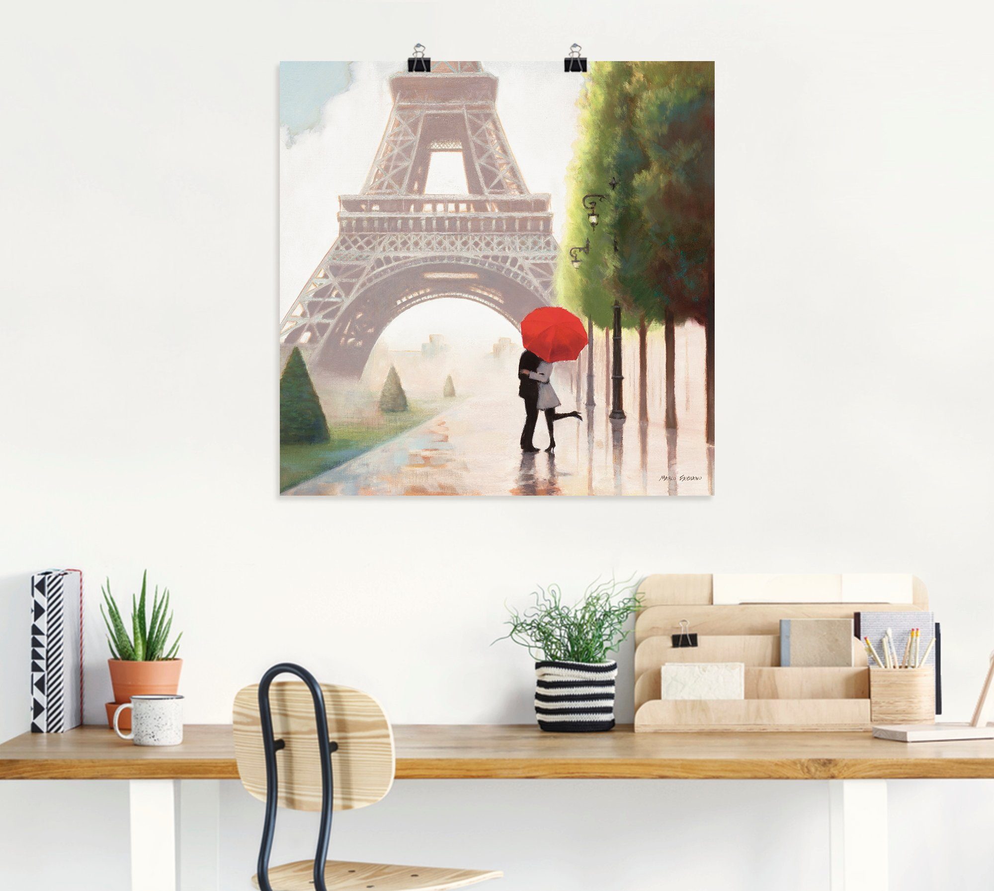 Artland Artprint Parijs Romance II als artprint op linnen, poster, muursticker in verschillende maten
