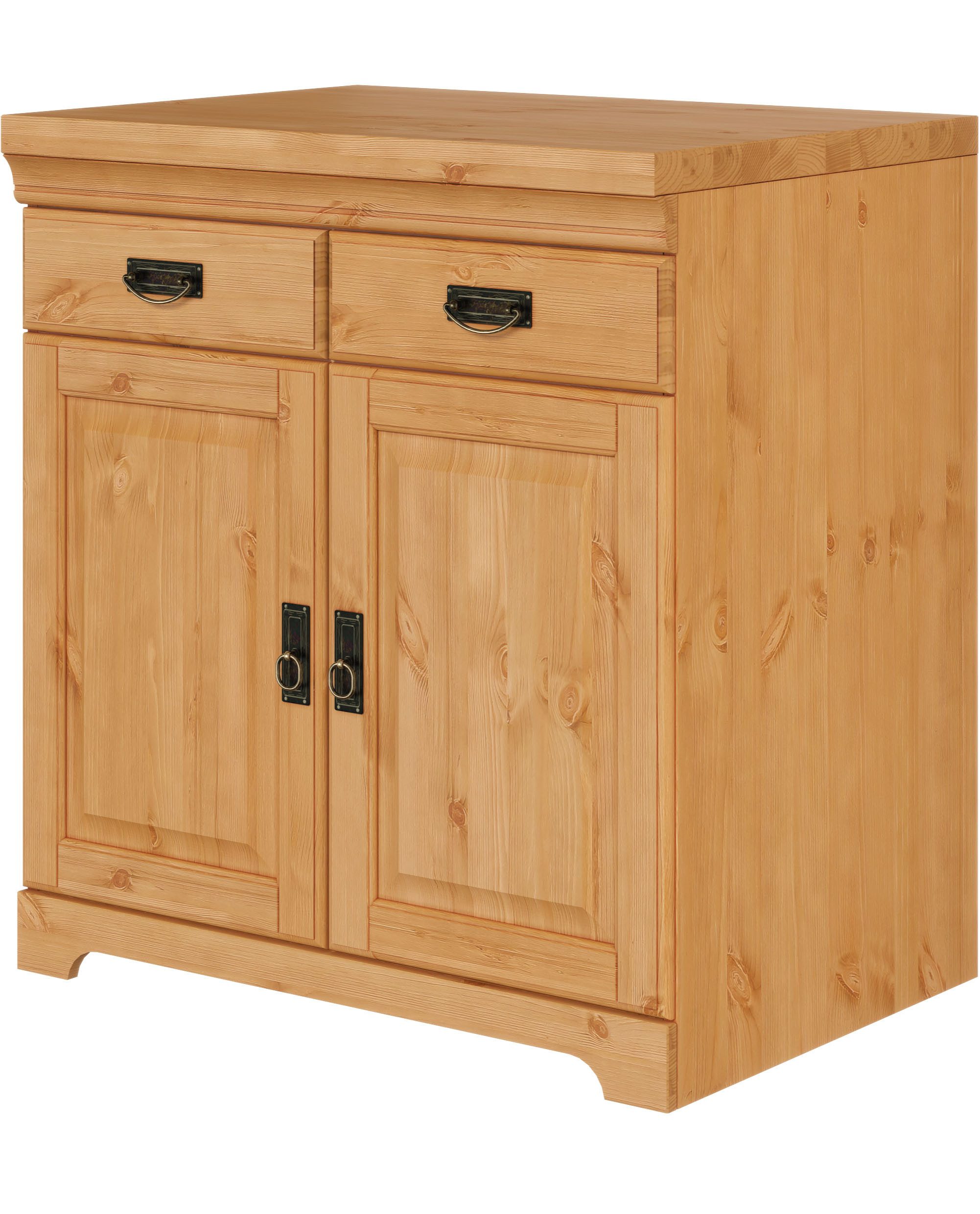 Home affaire Gootsteenkast Rügen Breedte 80 cm, massief grenen, met 2 deuren