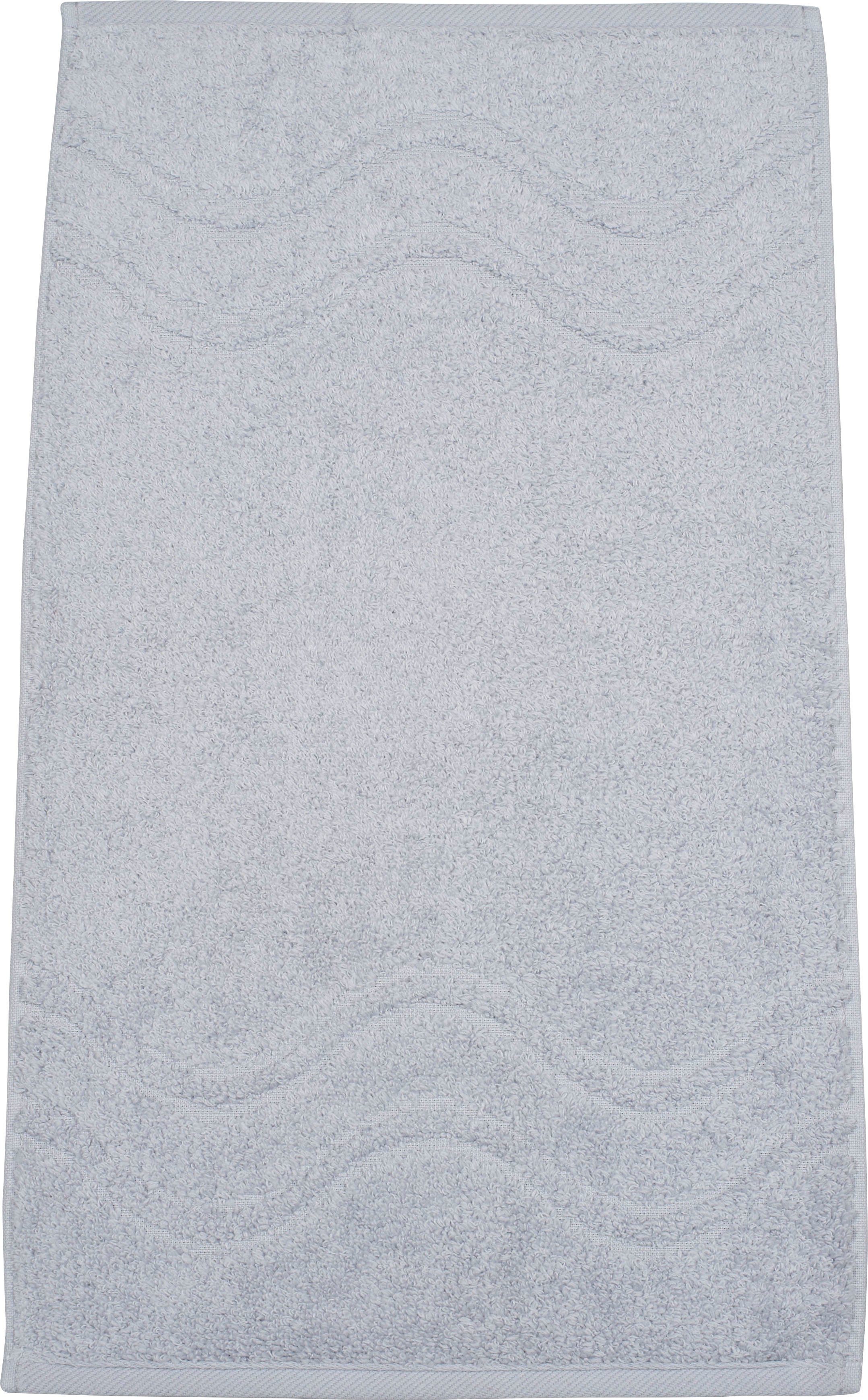 ROSS Gastendoek Cashmere feeling met golven-randdessin (6-delig)