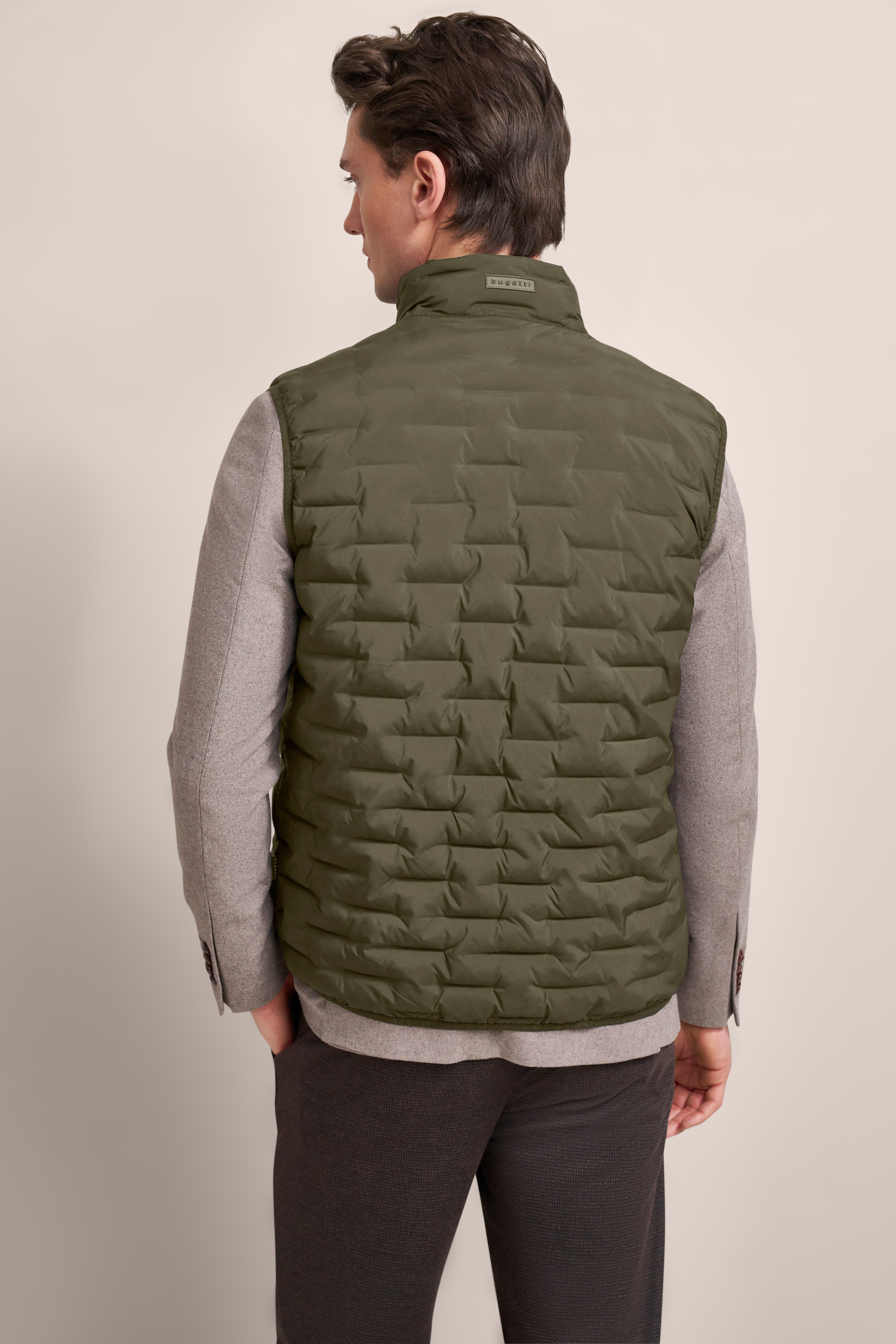 Bugatti Bodywarmer met staande kraag en ritssluiting