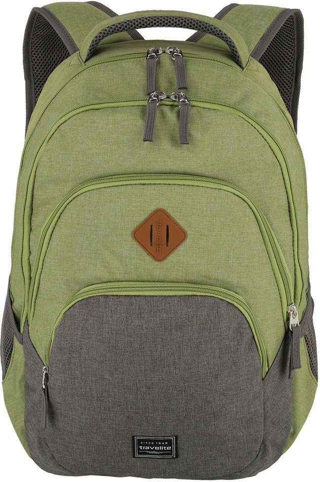 Travelite Basics Backpack Melange green-grey backpack