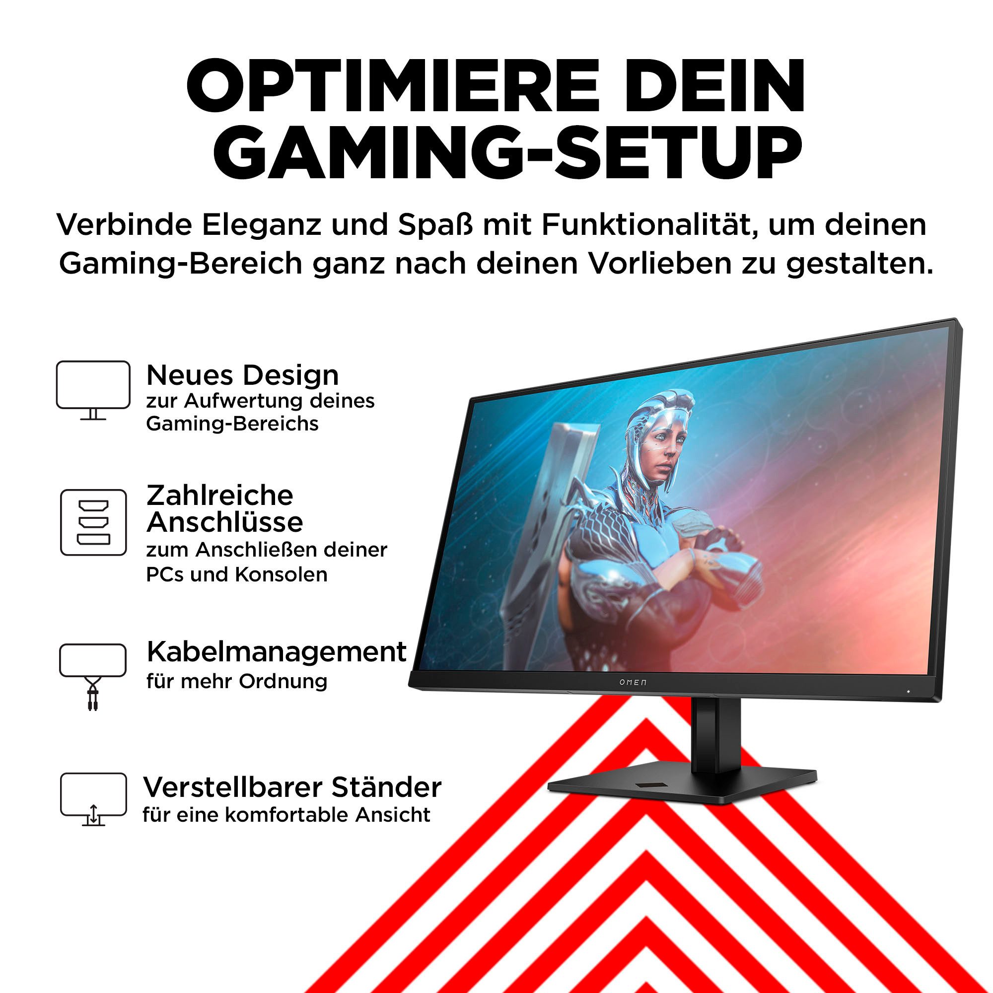 HP Gaming-monitor OMEN 27 G2 (HSD-0155-A), 69 cm / 27", Full HD