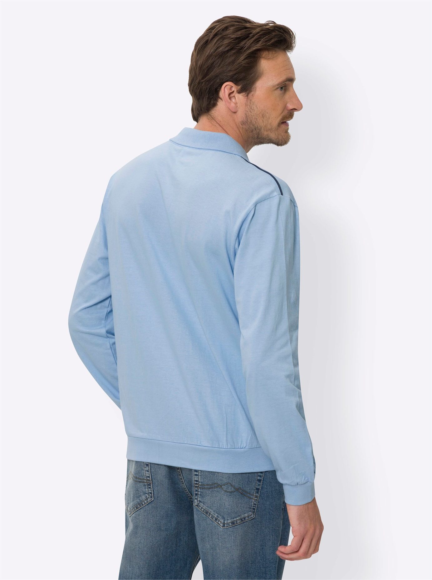 Classic Poloshirt met lange mouwen (1-delig)