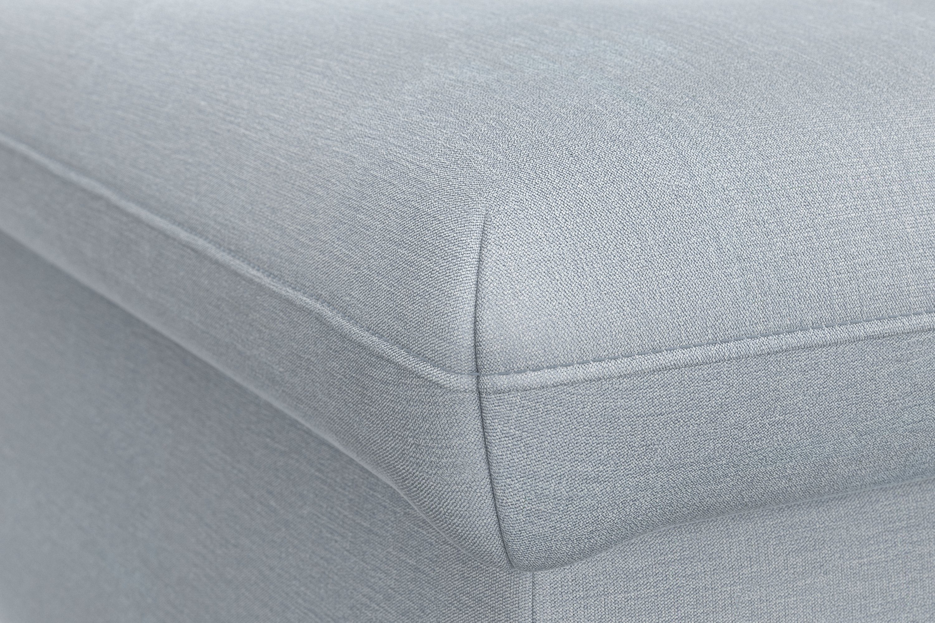 DOMO collection Hocker Topmatras met golfvering, op kunststof glijders