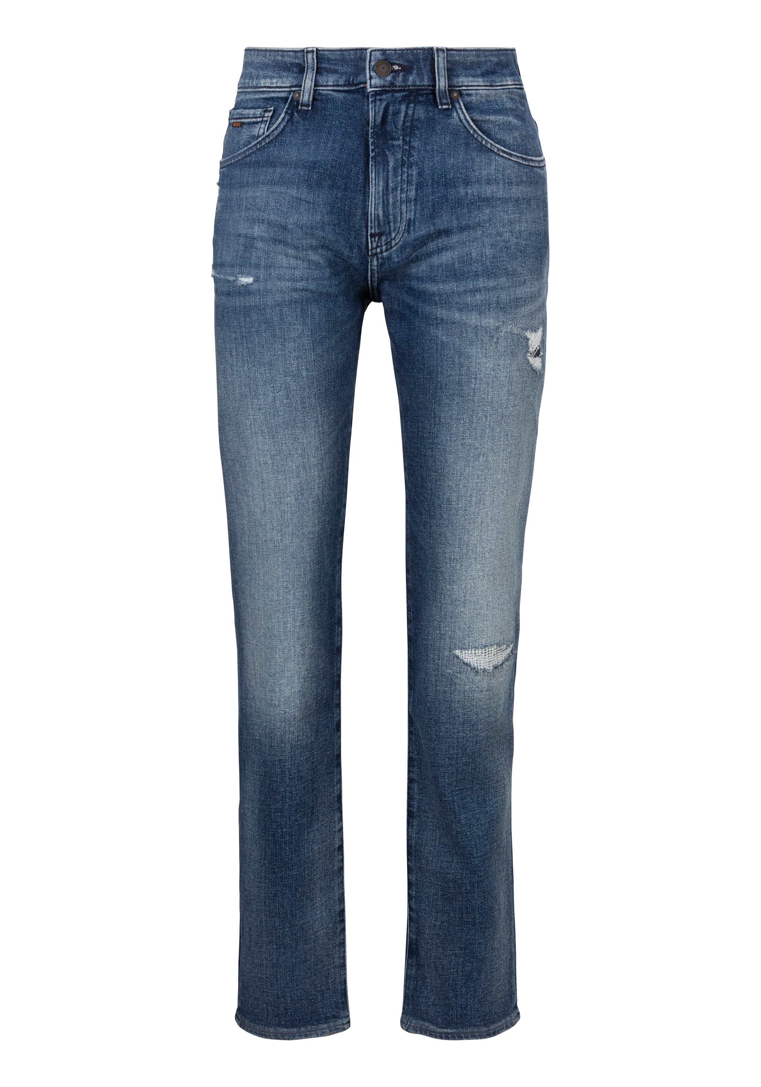Boss Orange Regular fit jeans Re.Maine BC heren straight jeans maat 38 blauw