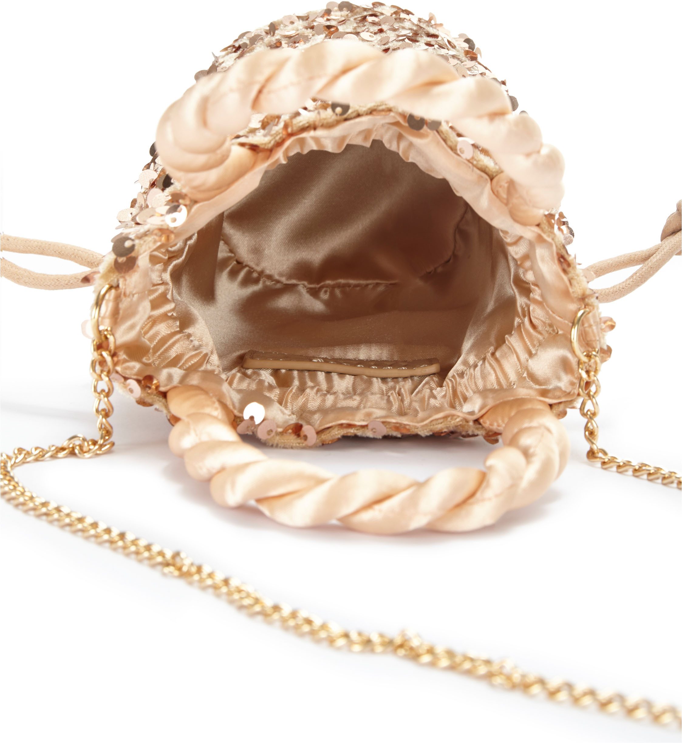 Vivance Schoudertas Minibag Buideltas, feesttas met glitter, schoudertas, minibag, VEGAN