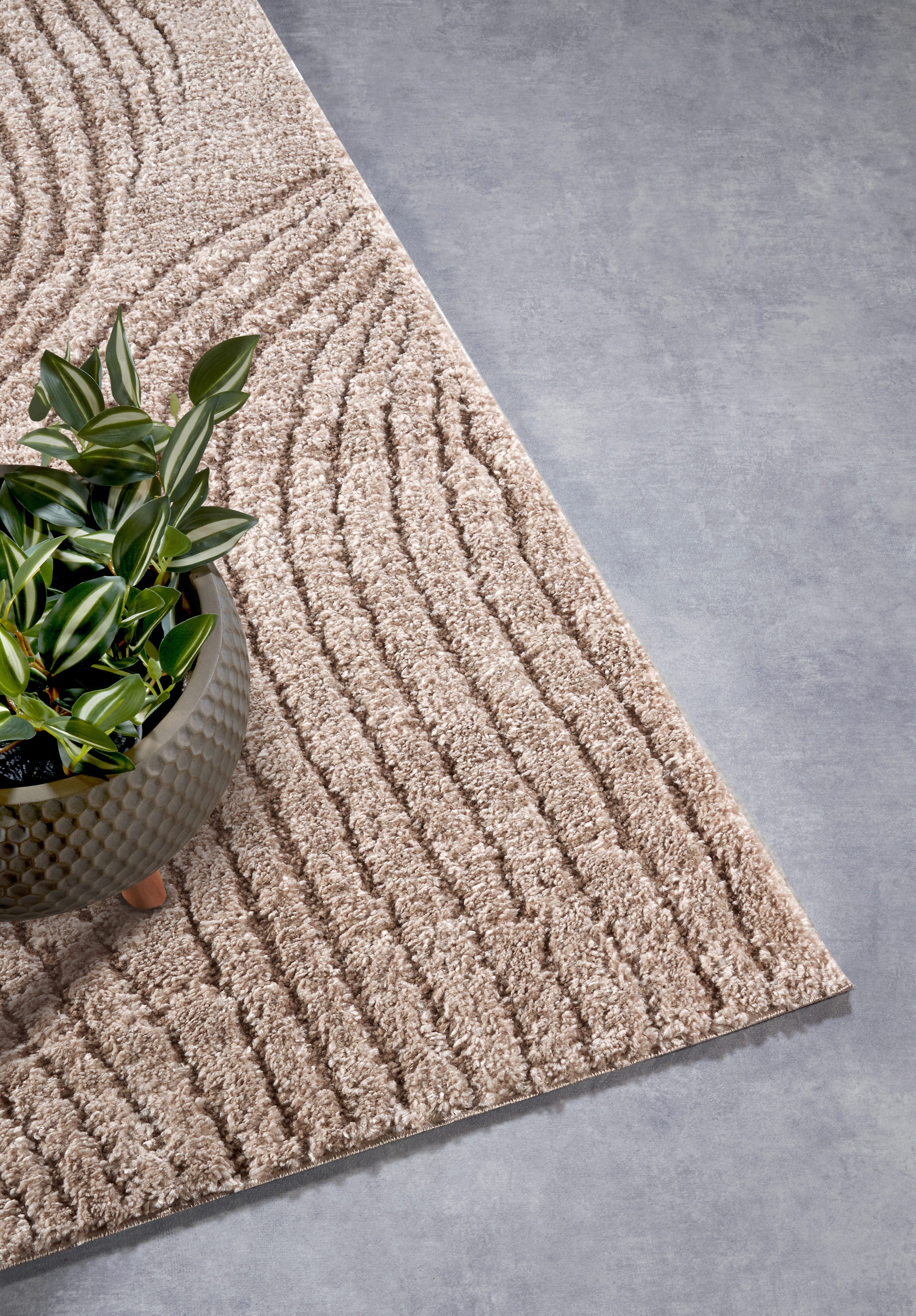 ELLE DECORATION Design-vloerkleed Pigment Hoogpolig, shaggy, loper, zacht, langpolig, modern, hoog-laag effect