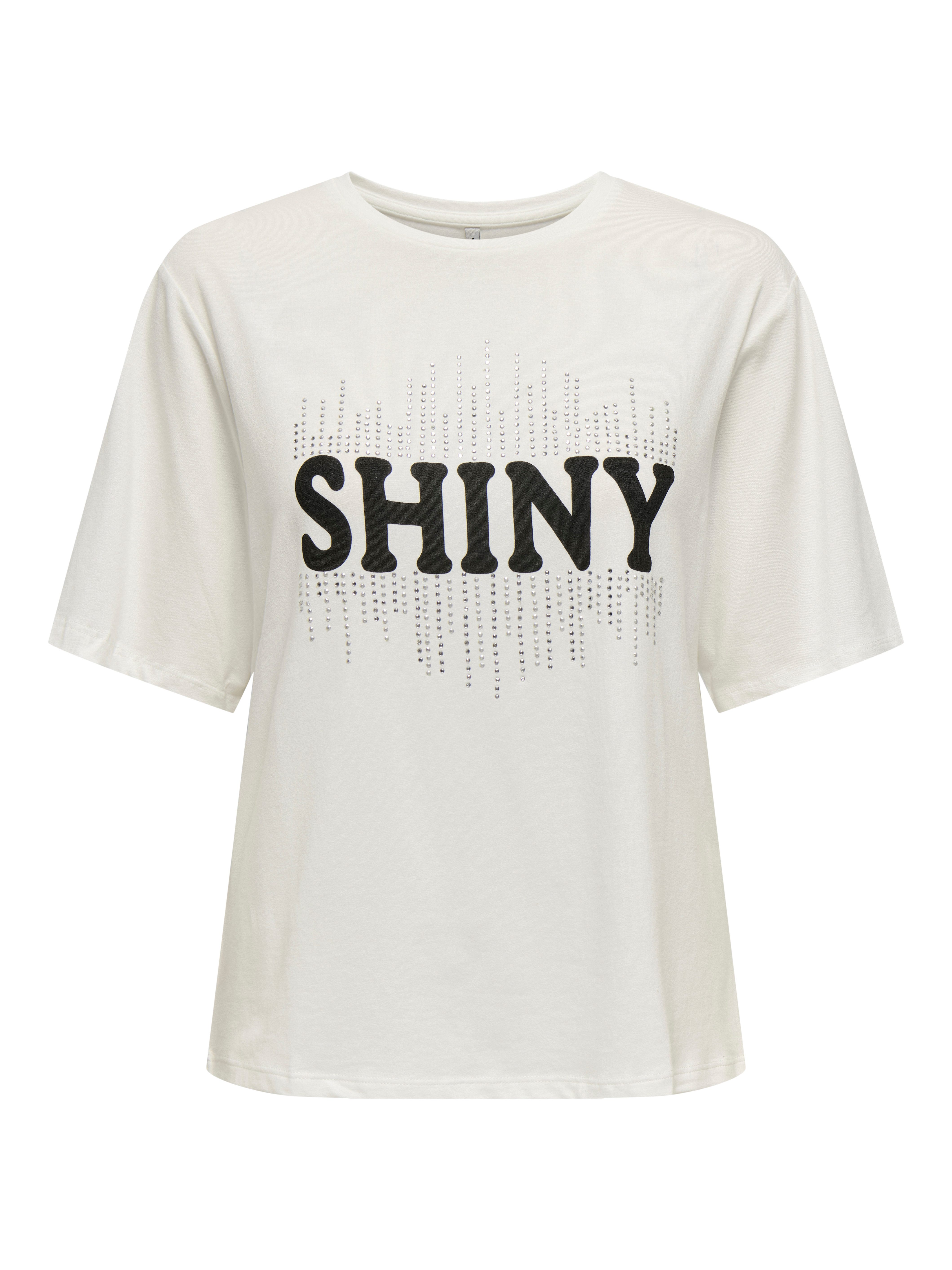 Only Shirt met korte mouwen ONLSANNI S/S STONES TOP BOX JRS