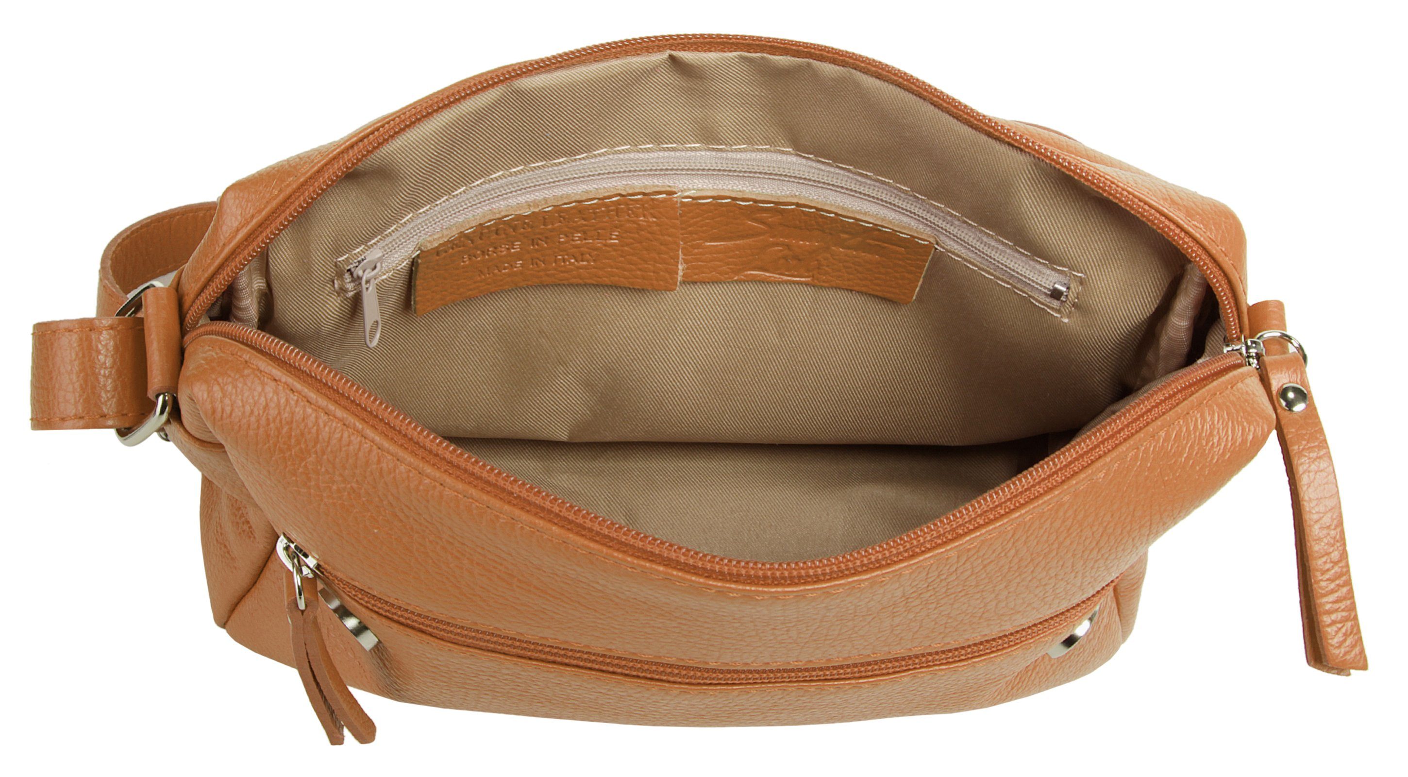 Samantha Look Schoudertas echt leer, made in italy