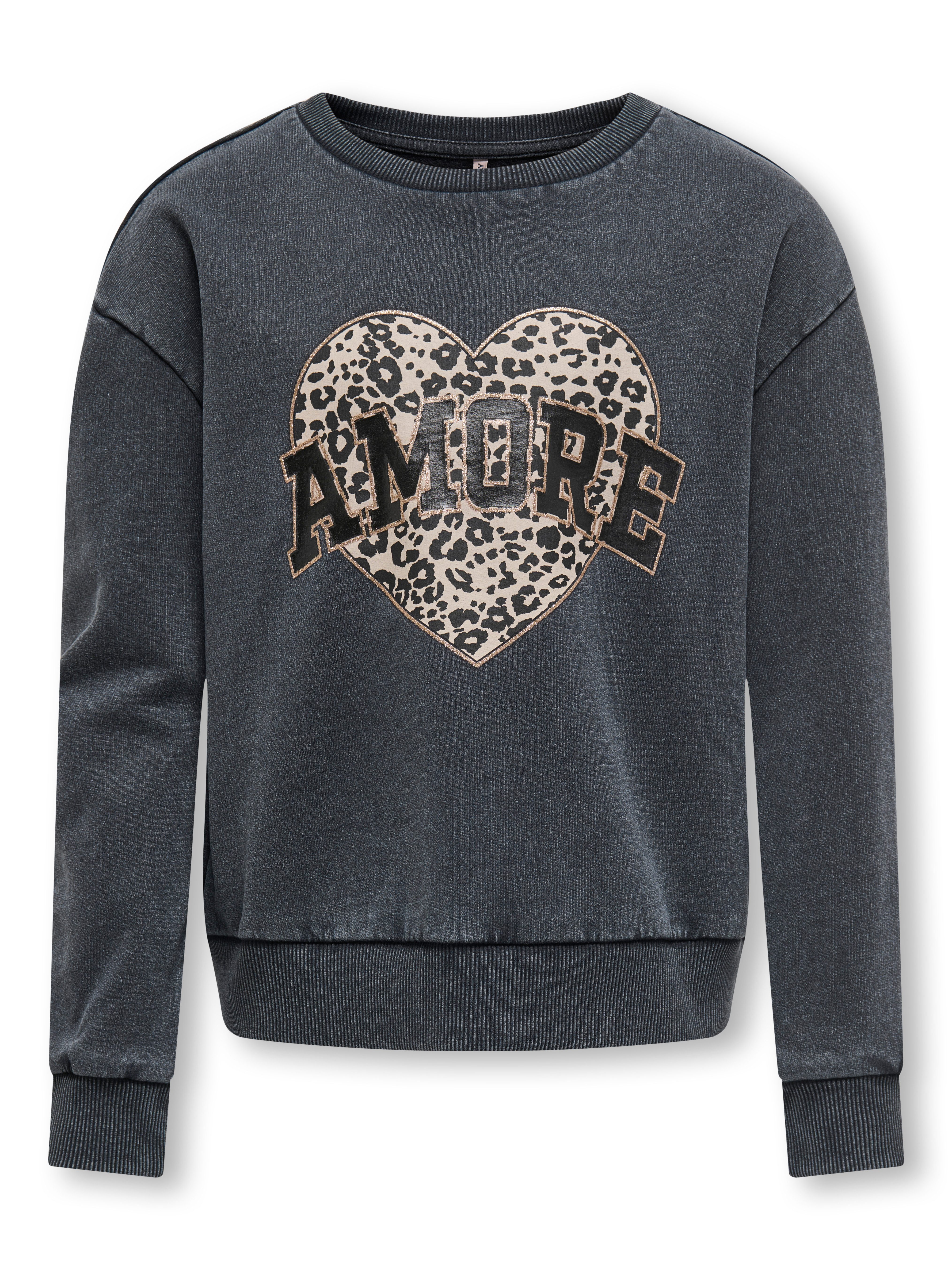 KIDS ONLY Sweatshirt KOGRUNA L S O-NECK BOX CS SWT NOOS