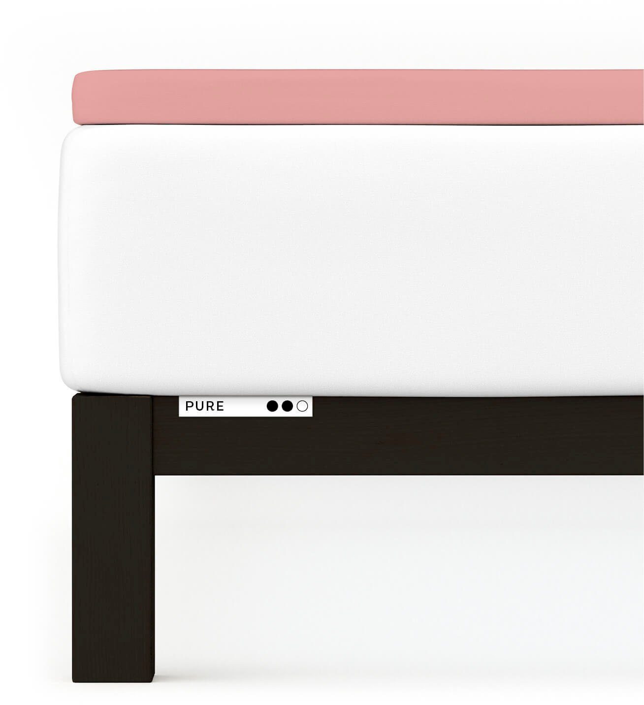 Schlafgut Hoeslaken PURE TOPPER in maat 90x200, 140x200 of 180x200 cm, hoes voor topper van 100% biologische katoen, voor matrassen tot 10 cm hoogte, beddengoed (1 stuk)