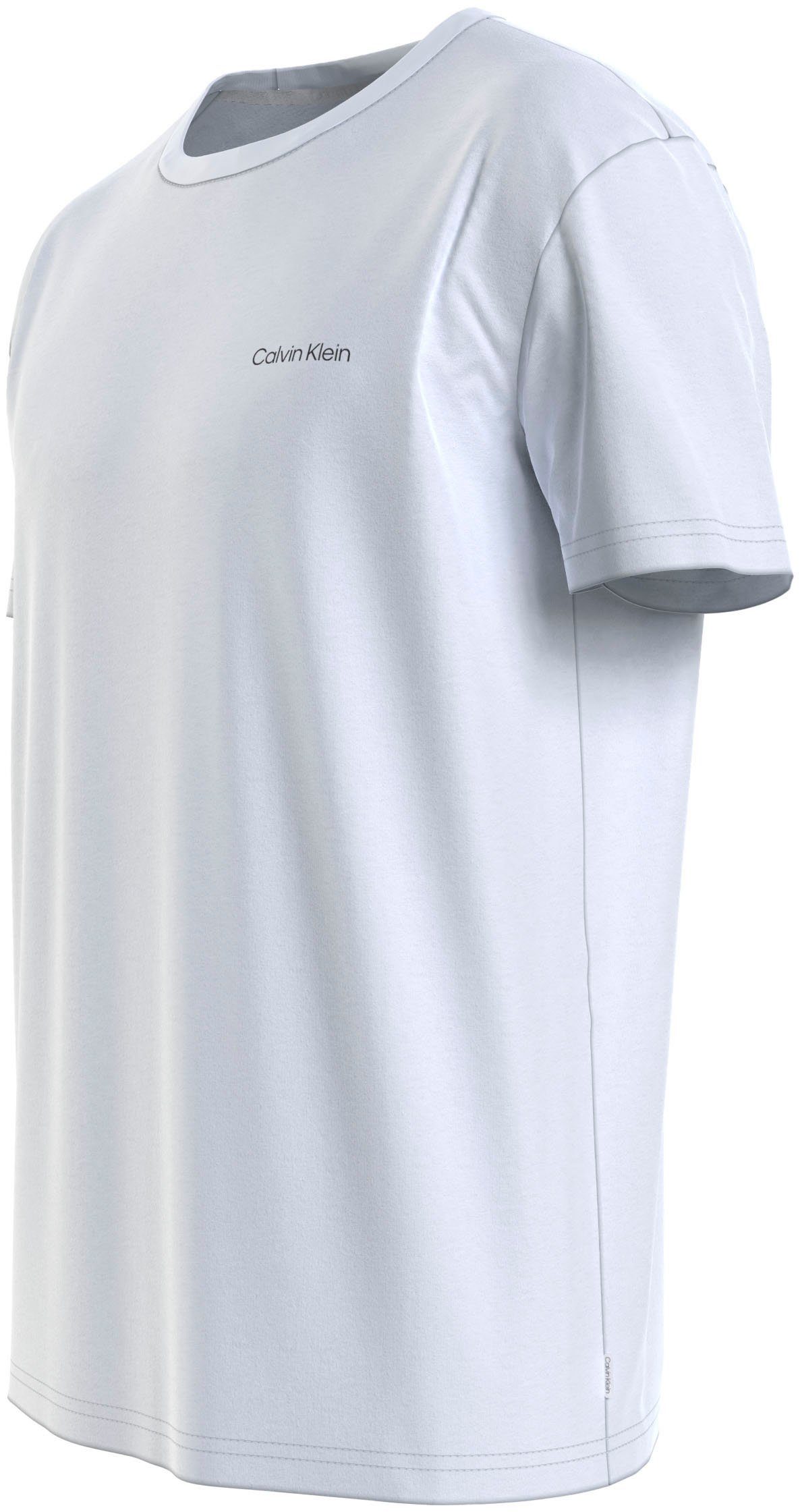 Calvin Klein T-shirt Micro Logo van dikke winterjersey, met logoprint