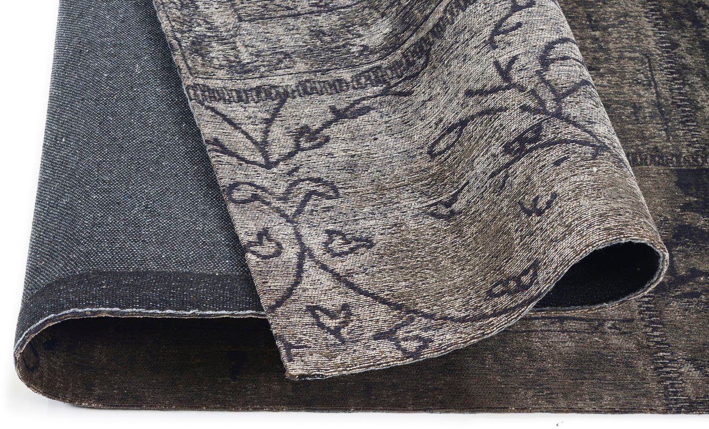 Gallery M Vloerkleed Patch Platweefsel, woonkamer