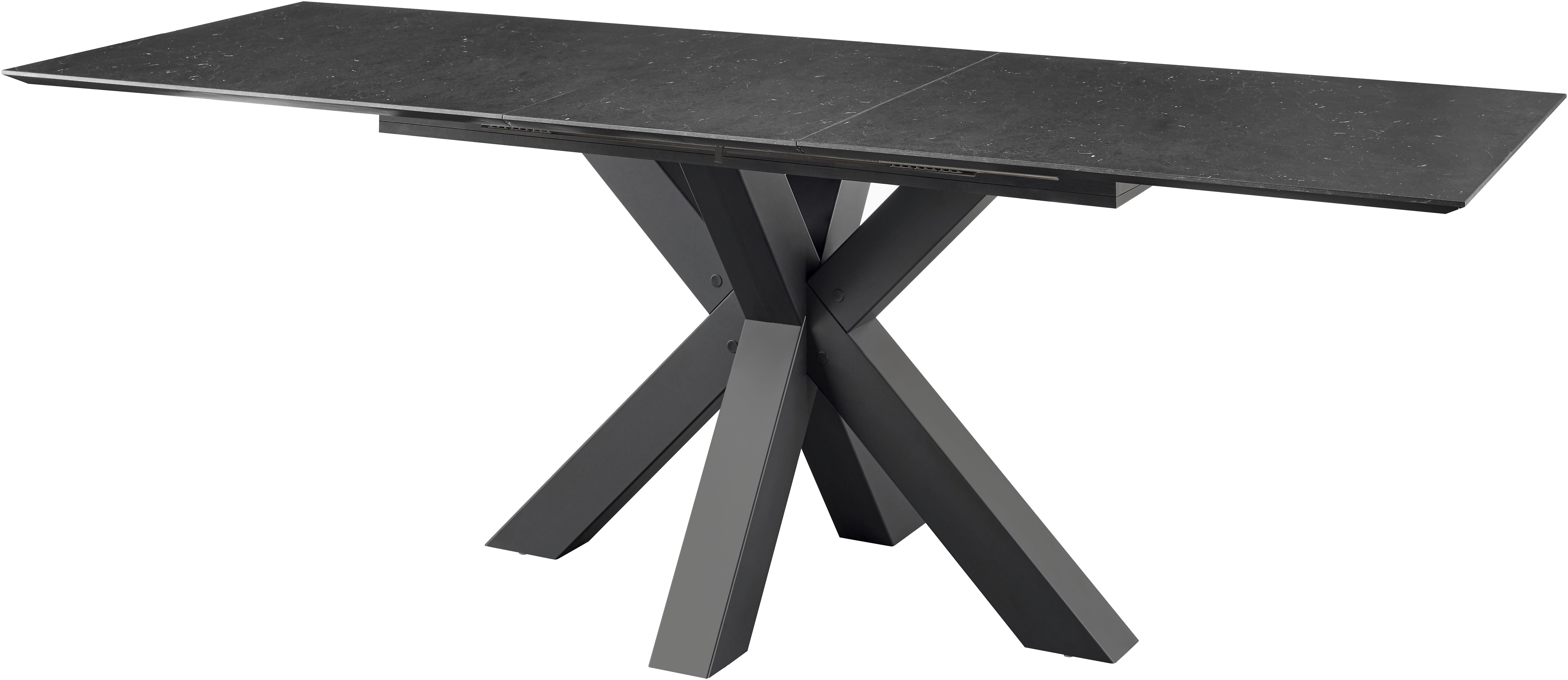 set one by Musterring Eettafel New Atlanta Rechthoekig blad met Zwitserse rand, uitschuifbaar, stervormig onderstel
