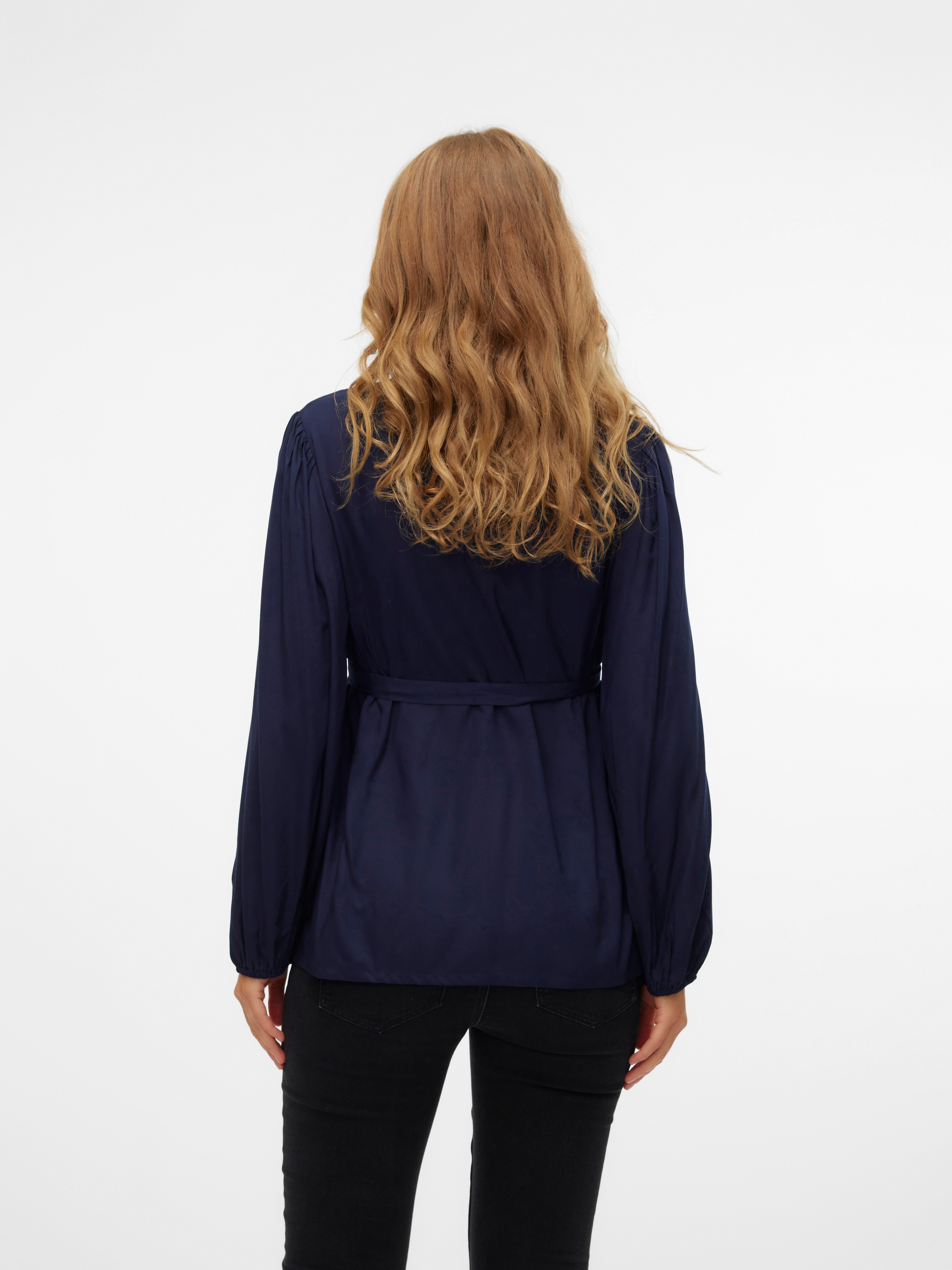 Mamalicious Zwangerschapsshirt MLMERCY LIA L S WO TOP 2F NOOS