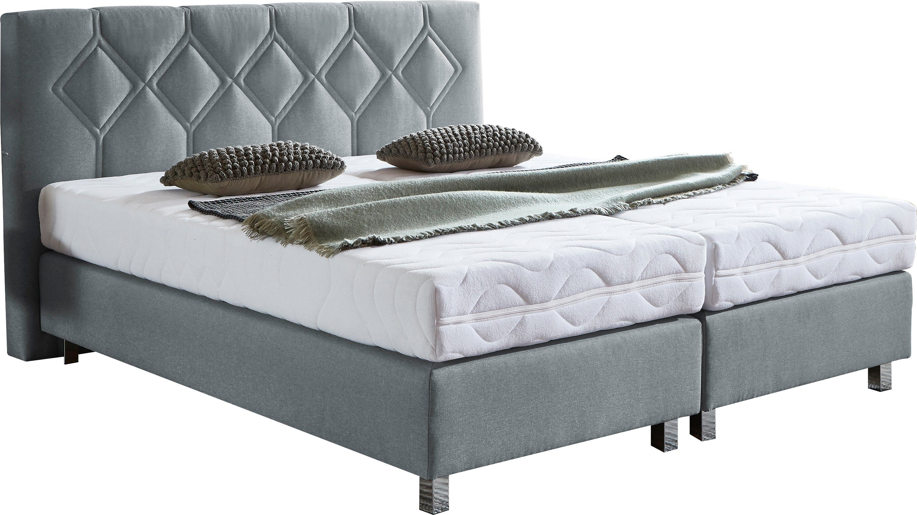 Westfalia Polsterbetten Boxspring Phönix boxsprings grijs