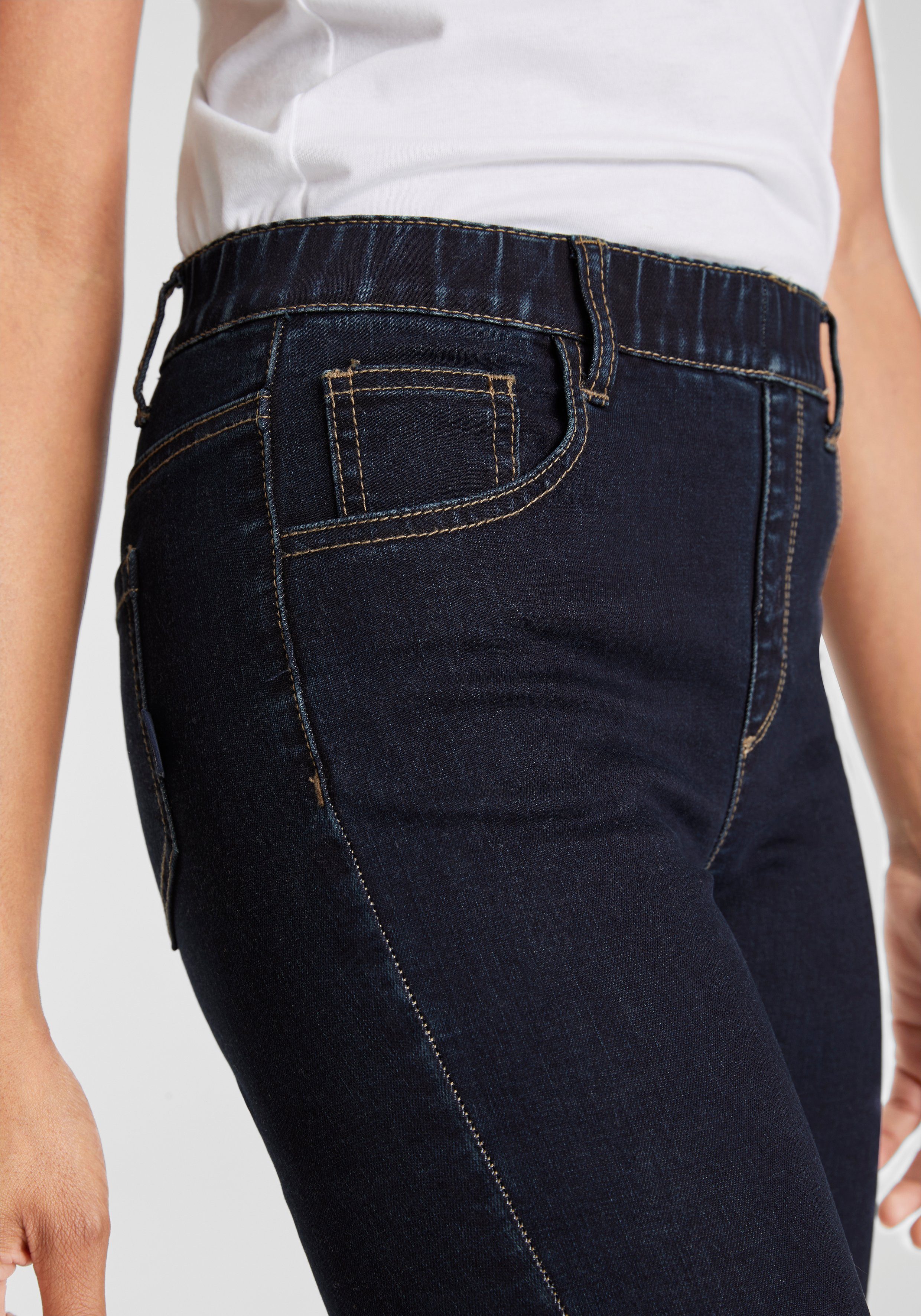 Arizona Capri jeans Ultra Stretch extra-strak gesneden pasvorm, hoge taille, in capri-lengte