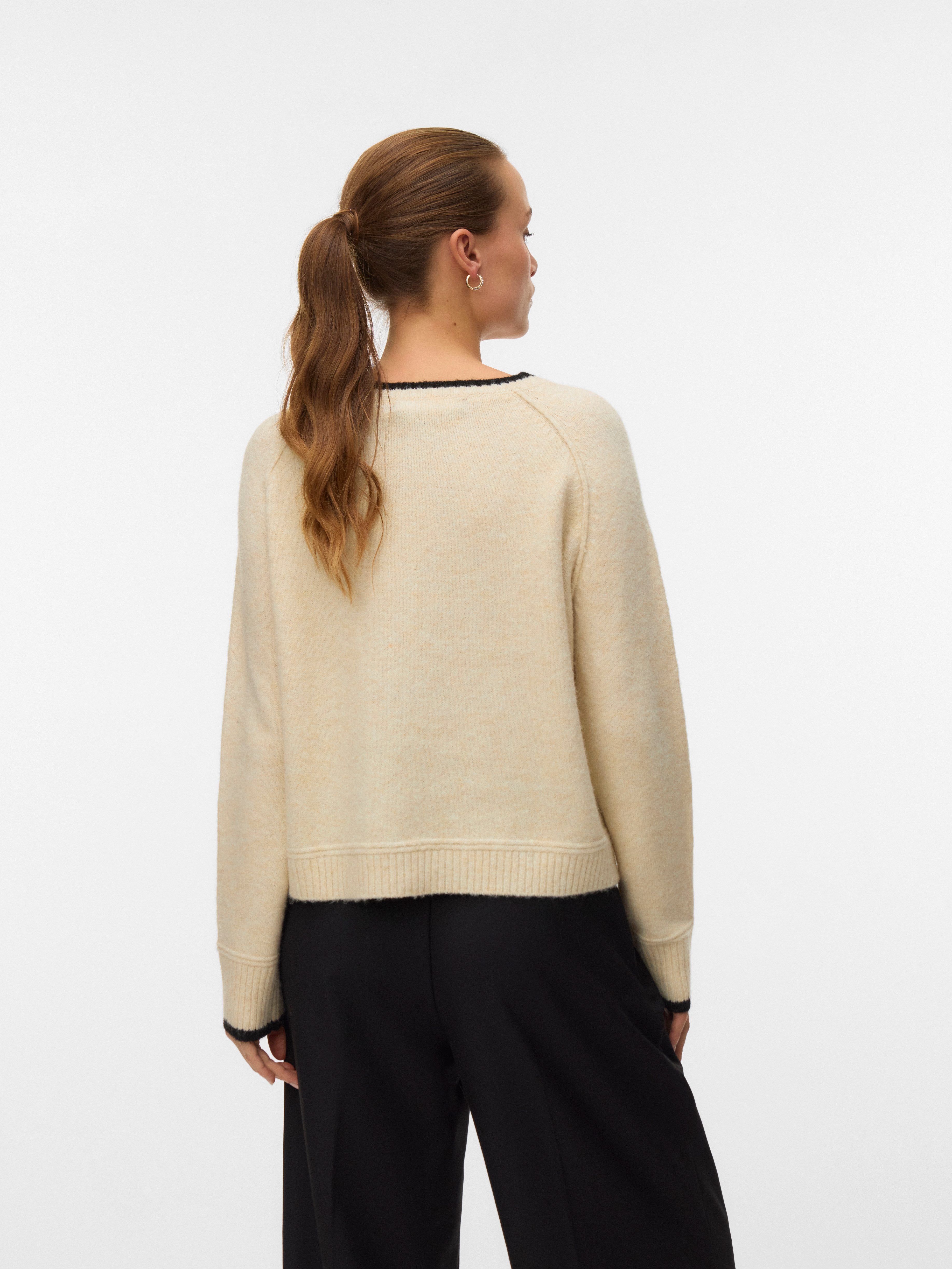 Vero Moda Gebreide trui VMAQUARIUS LS O-NECK RAGLAN PULLOVER BF