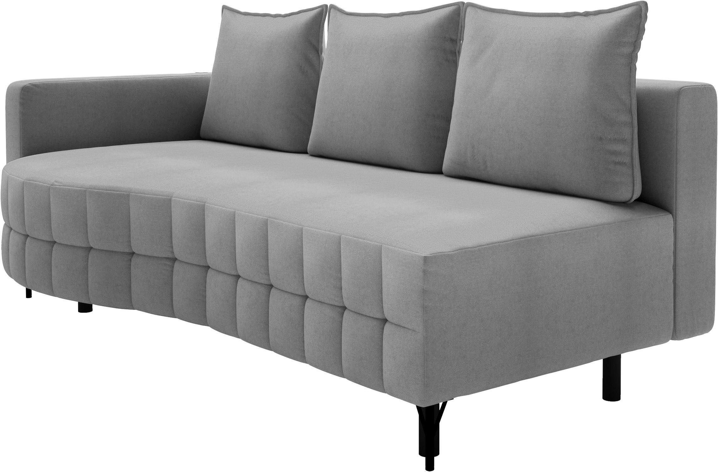 exxpo - sofa fashion Loungebank T wiggy slaapbank met bedfunctie en bedlade, comfortabele bonellvering, super zitcomfort, elegante vormtaal