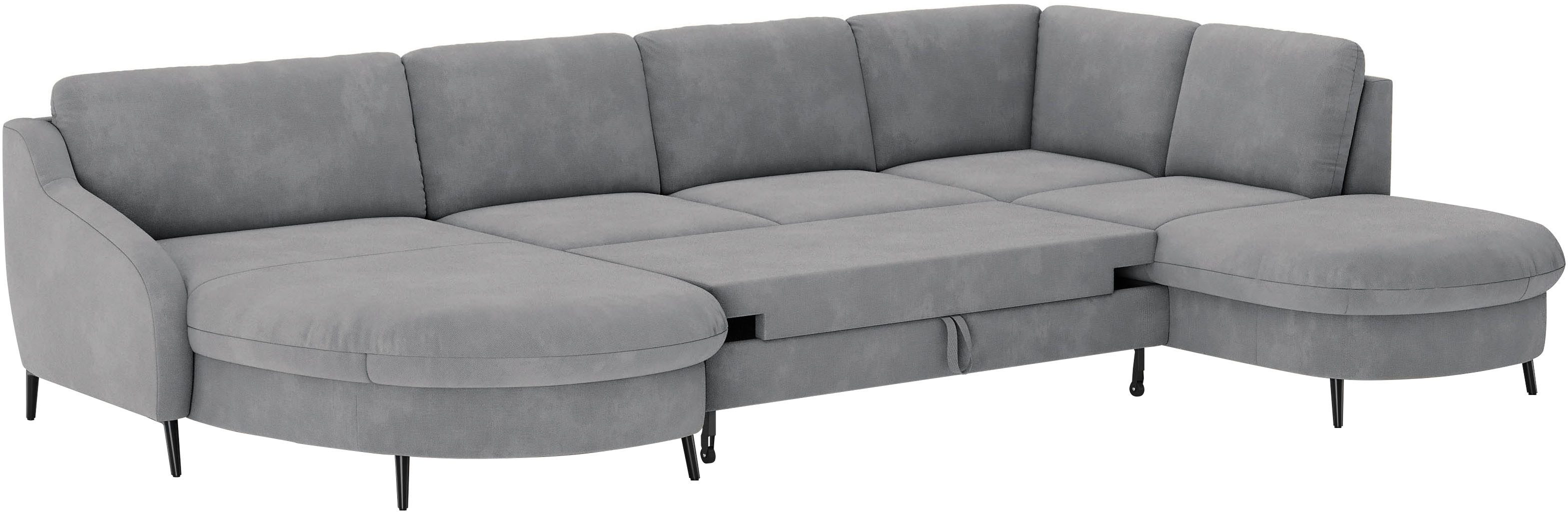 sit&more Zithoek Soul U-model optioneel met bed en bedlade