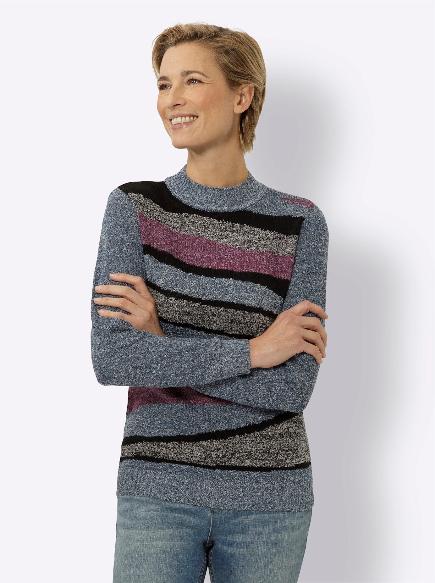 Classic Basics Trui met staande kraag Trui met opstaande kraag