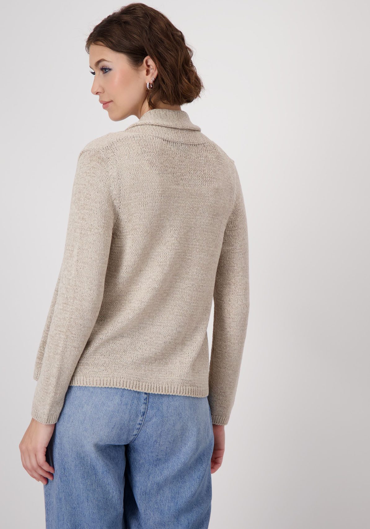 Monari Vest met omgeslagen rand