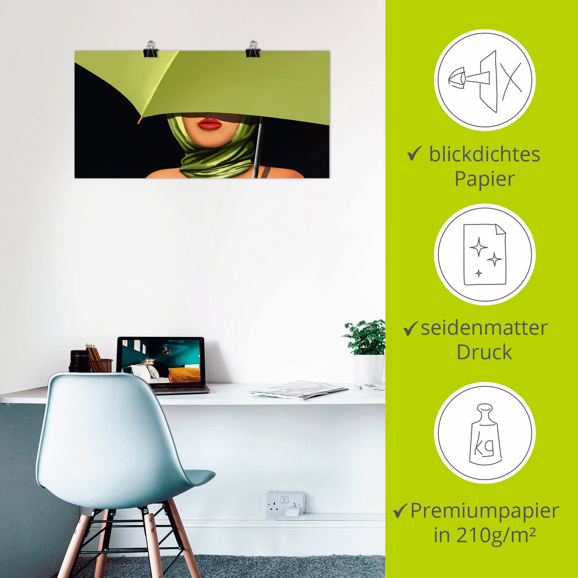 Artland Artprint Rode lippen als artprint op linnen, poster, muursticker in verschillende maten