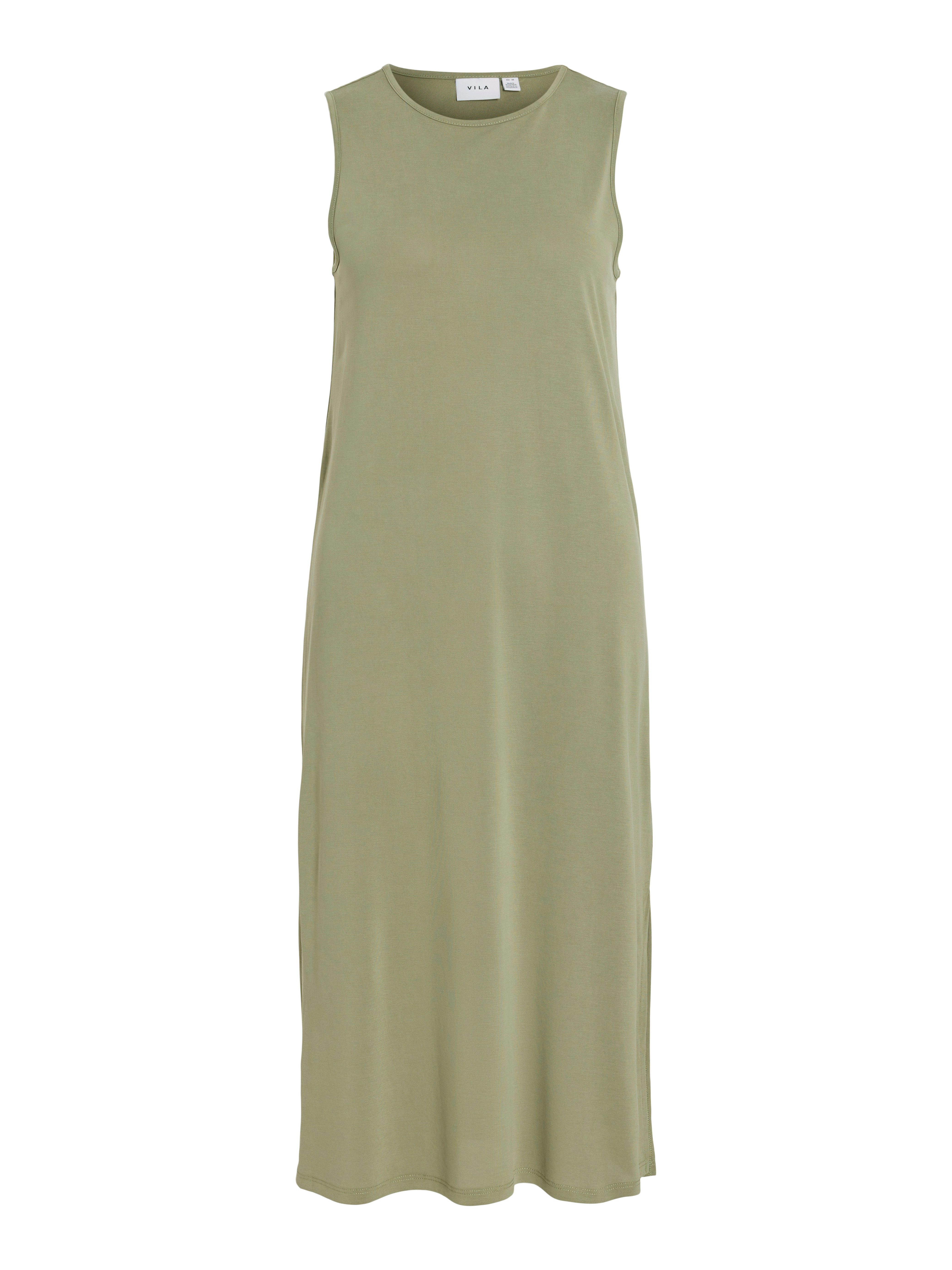 Vila Zomerjurk VIMODALA O-NECK S/L DRESS - NOOS