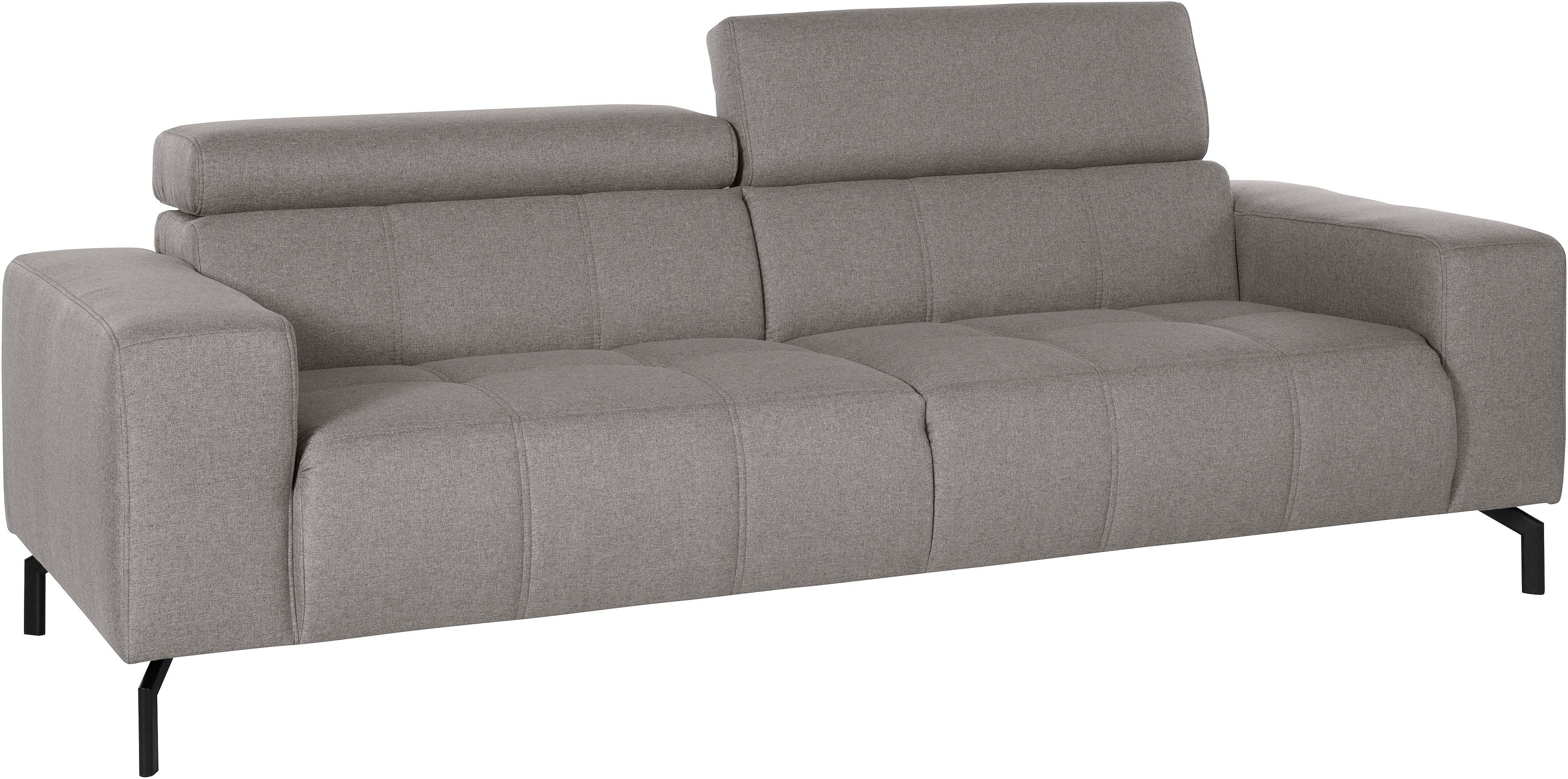 DOMO collection 2,5-zitsbank Cunelli tijdloos en elegant, moderne zitnaden als designelement,