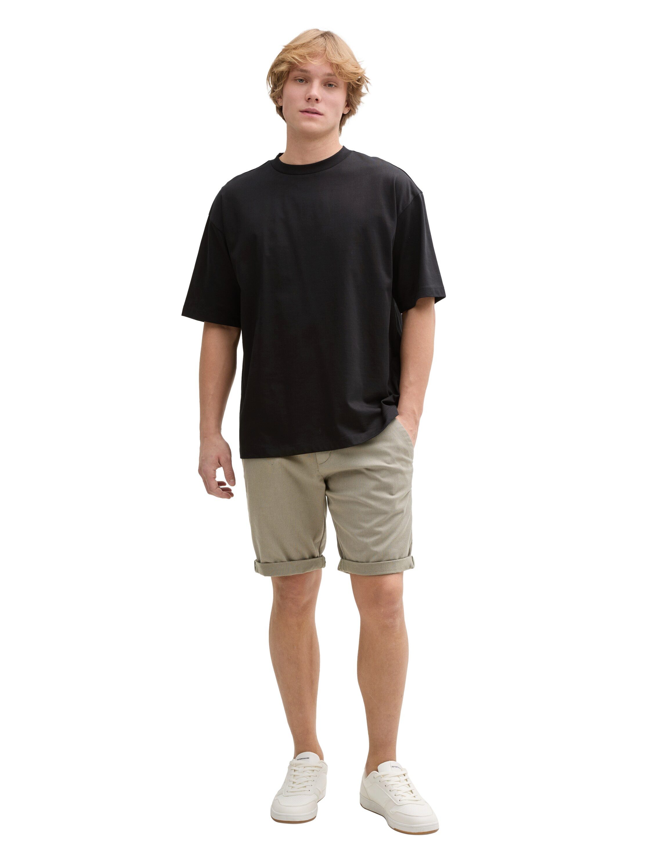 Tom Tailor Denim Chino-short met riem (set)