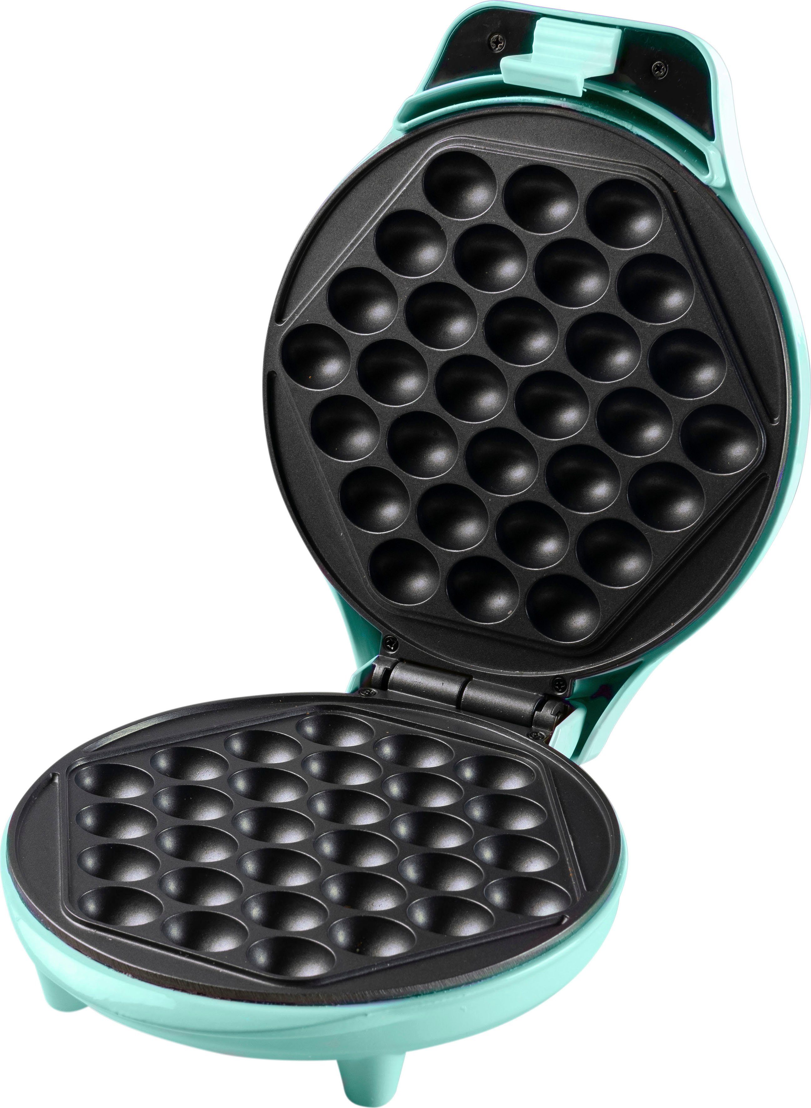 bestron Wafelijzer ABWM300 voor bubble wafels die gevuld kunnen worden, met controlelampje & antiaanbaklaag