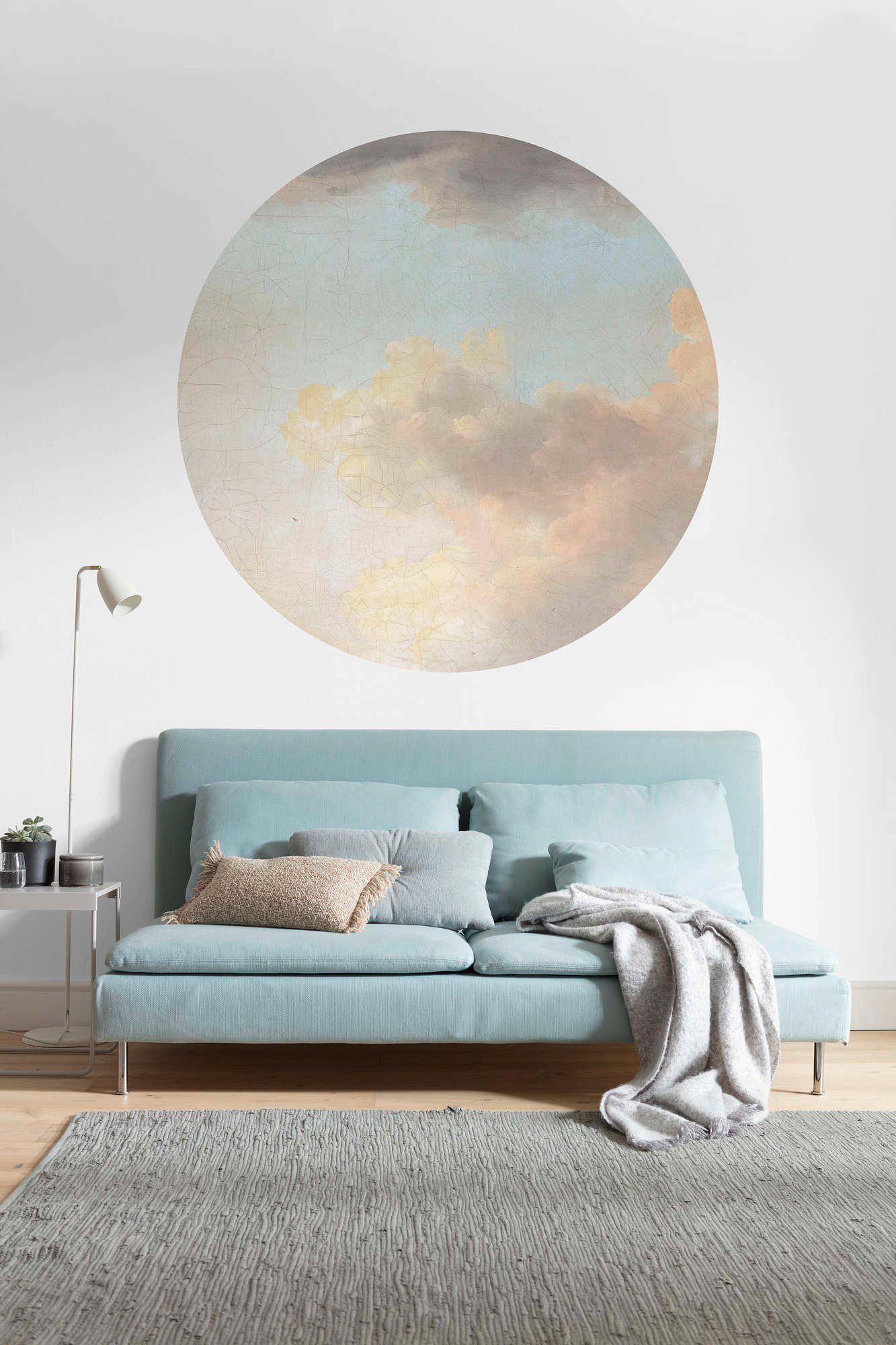 Komar Vliesbehang Zelfklevend vlies - Relic Clouds - Afmeting 125 x 125 cm (1 stuk)