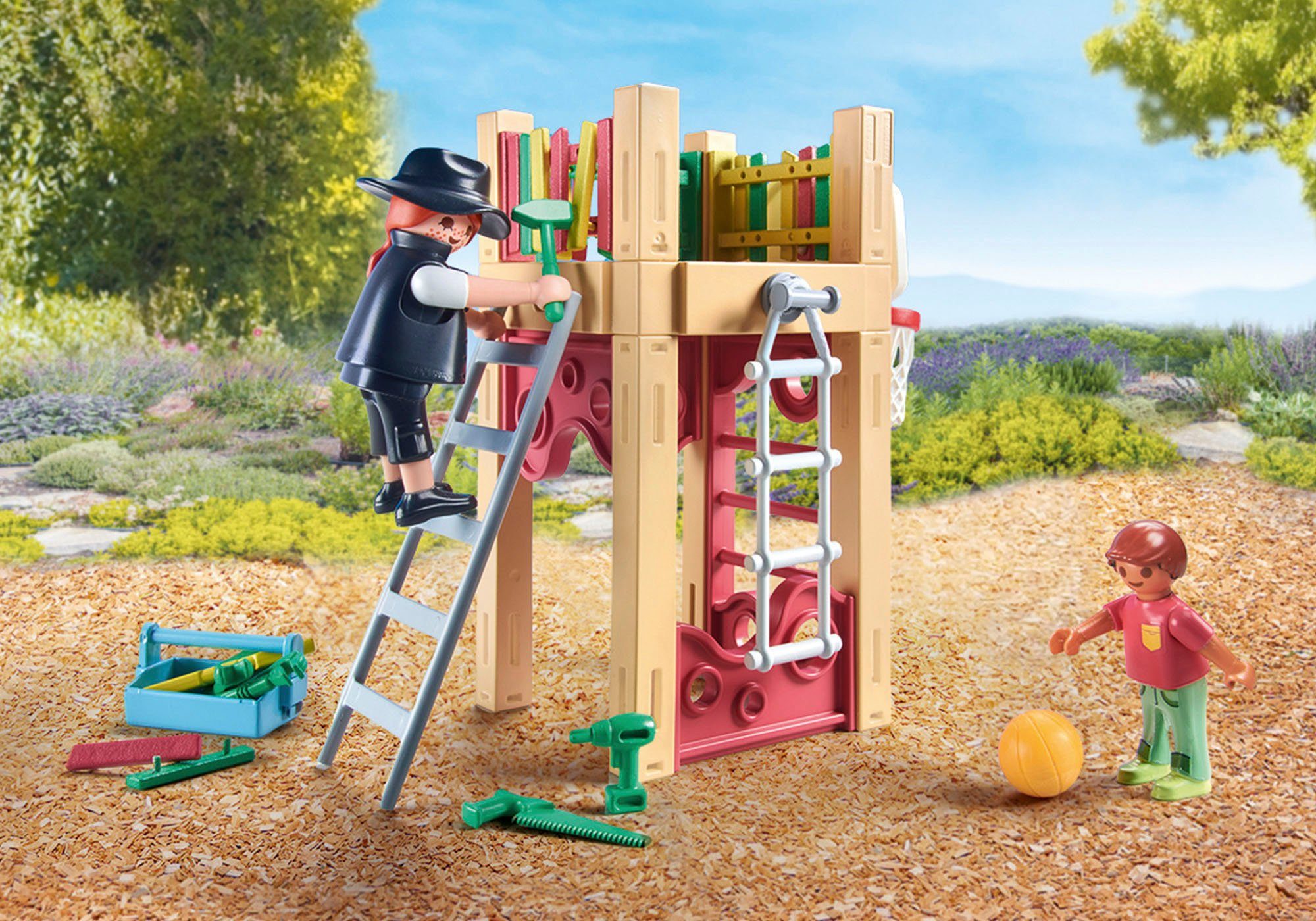 Playmobil® Constructie-speelset Zageres on tour (71475), My City Life Speeltoren, gedeeltelijk gemaakt van gerecycled materiaal, Made in Europe (58-delig)