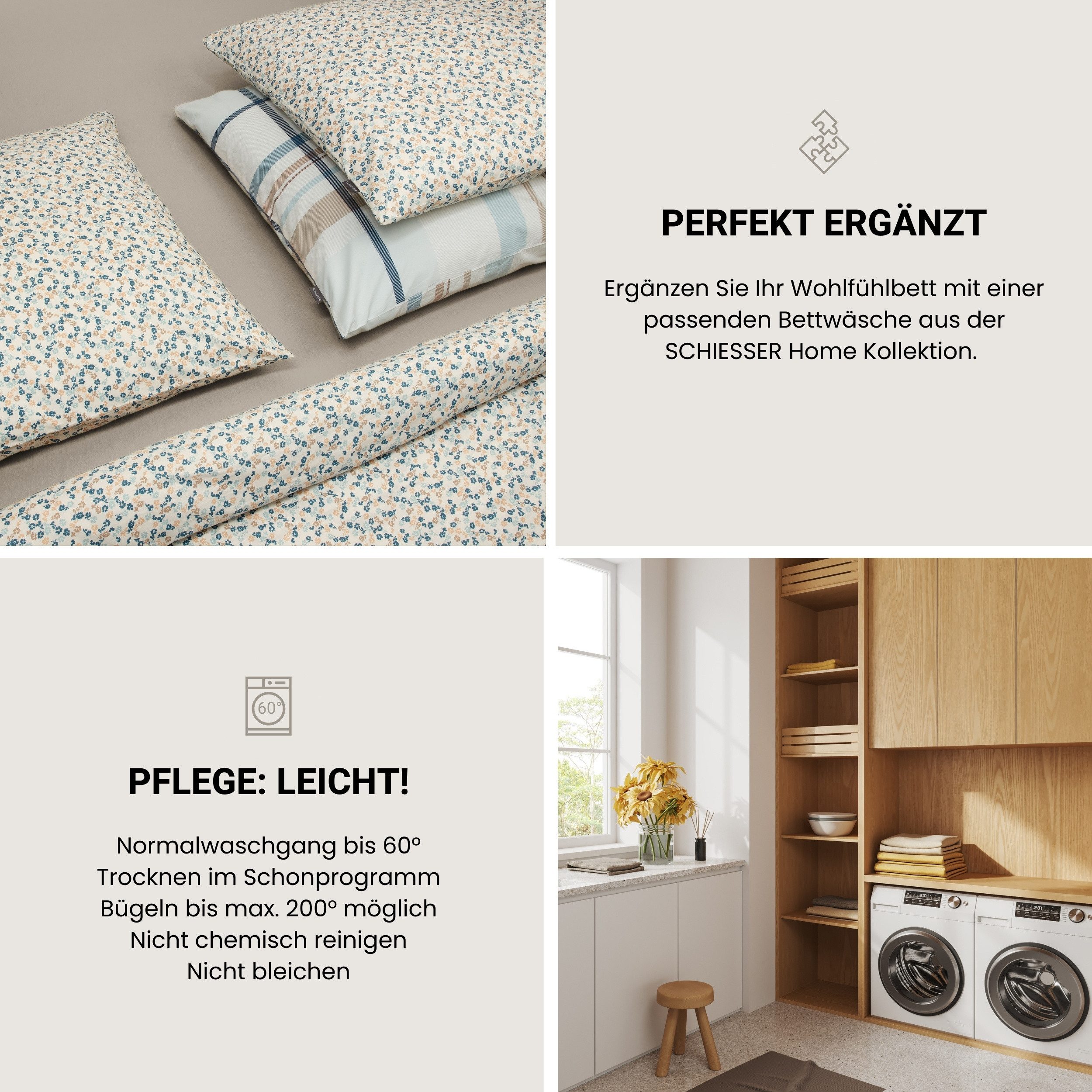 Schiesser Hoeslaken Flexi van 95% katoen en 5% elastaan in topkwaliteit geschikt voor hoge matrassen en boxspringbedden, made in green (1 stuk)