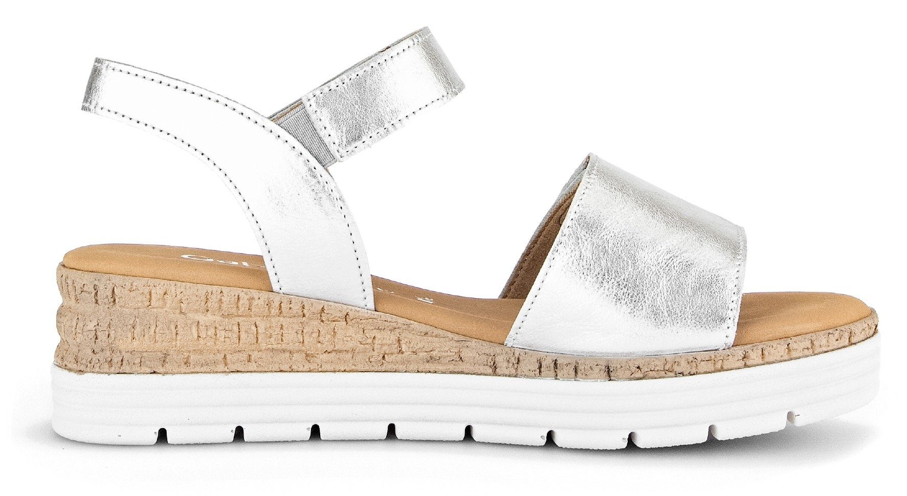 Gabor Sandaaltjes Genua sleehak, zomerschoen, sandalen met klittenbandsluitingen, breedte g