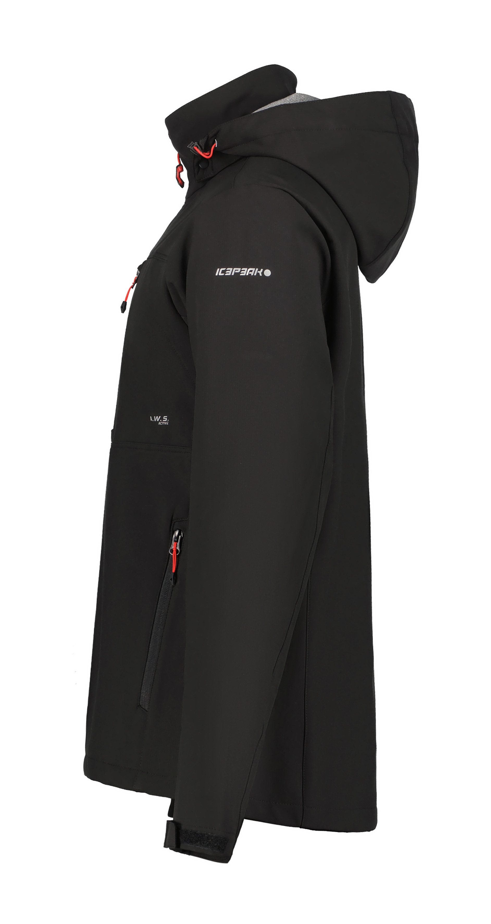 Icepeak Softshell-jack BEEDEVILLE met stijlvolle logo-opschriften (1 stuk)