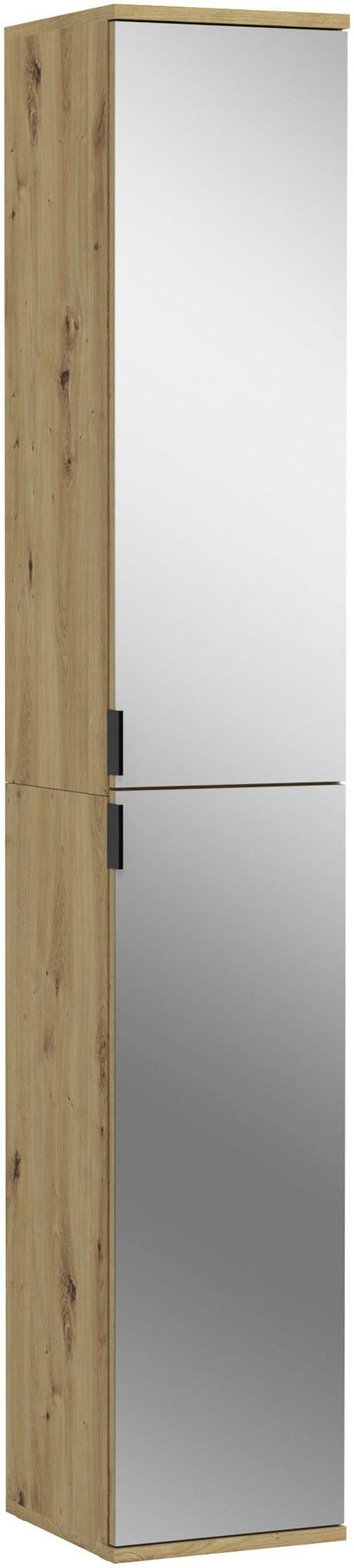 INOSIGN Halmeubelset Trondheim, 91 cm, bestaande uit 2 Kasten, 6 Spiegelduren, 15 Vakken (set, 2-delig)