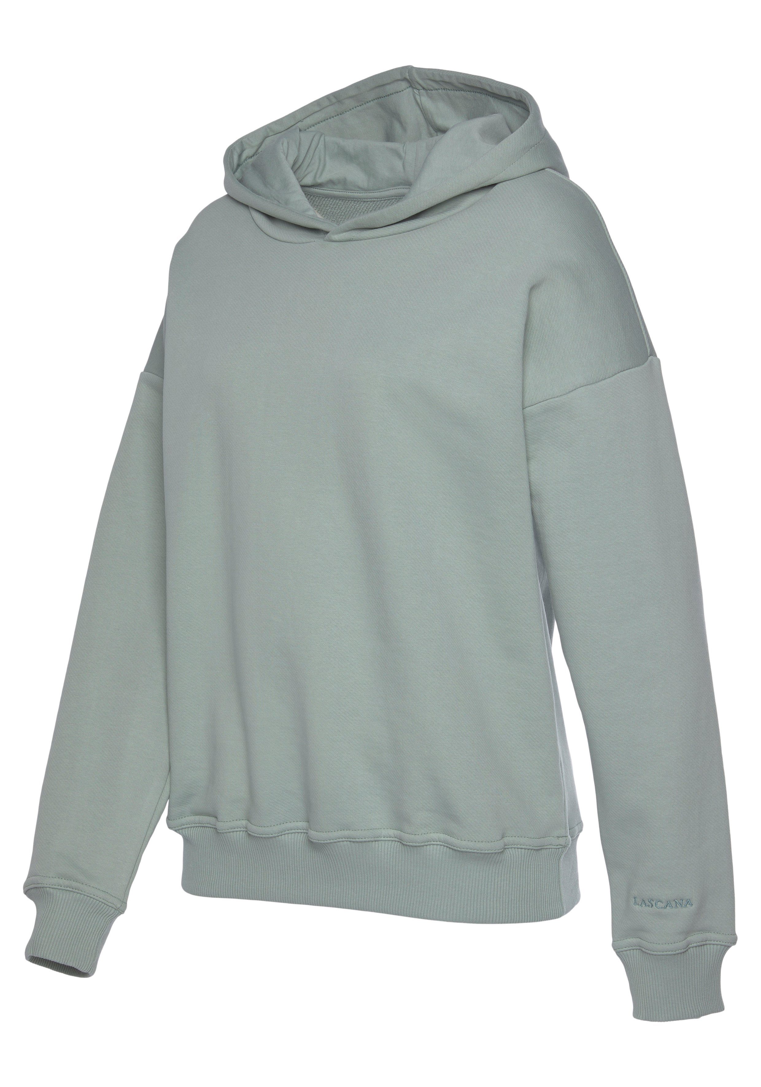 Lascana Hoodie van biologische katoen, loungewear