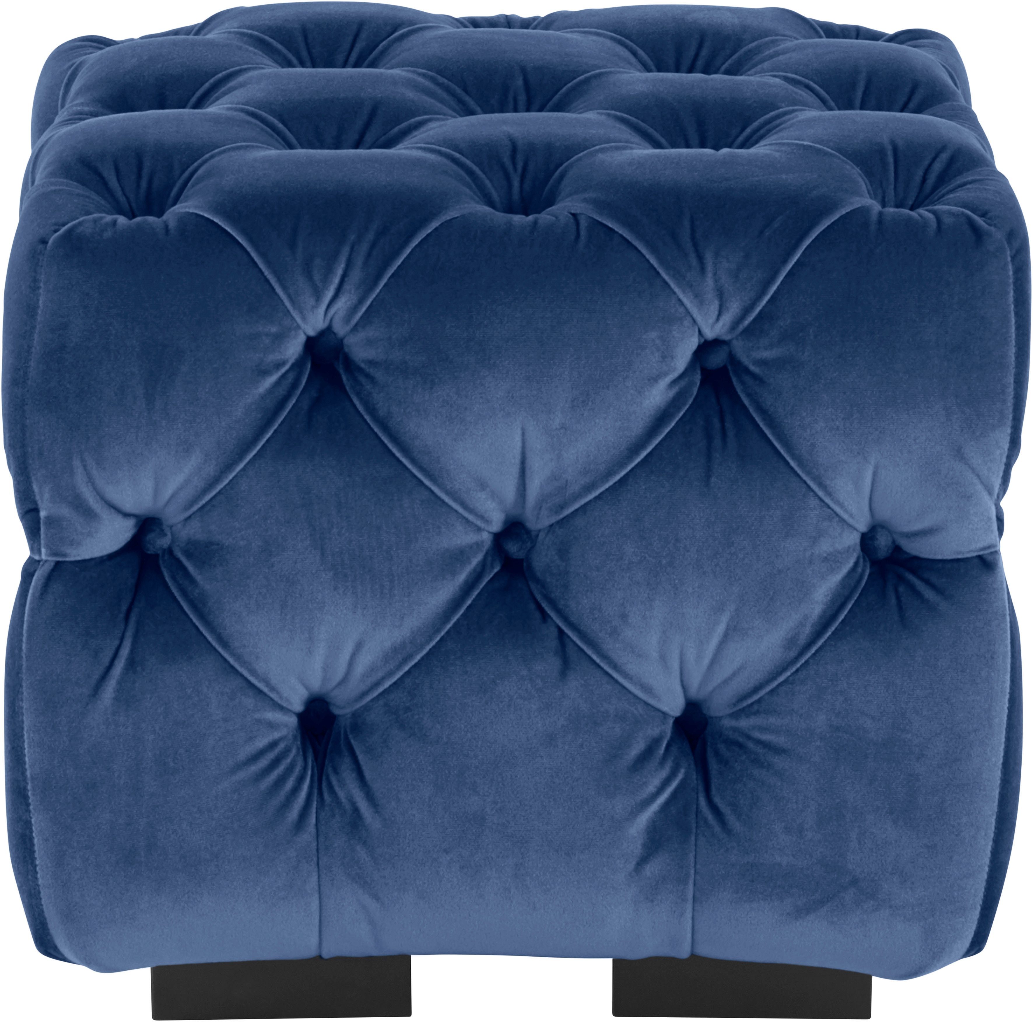Home affaire Hocker Kalina met klassieke chesterfield-capitonnage, passend bij de serie "kalina"