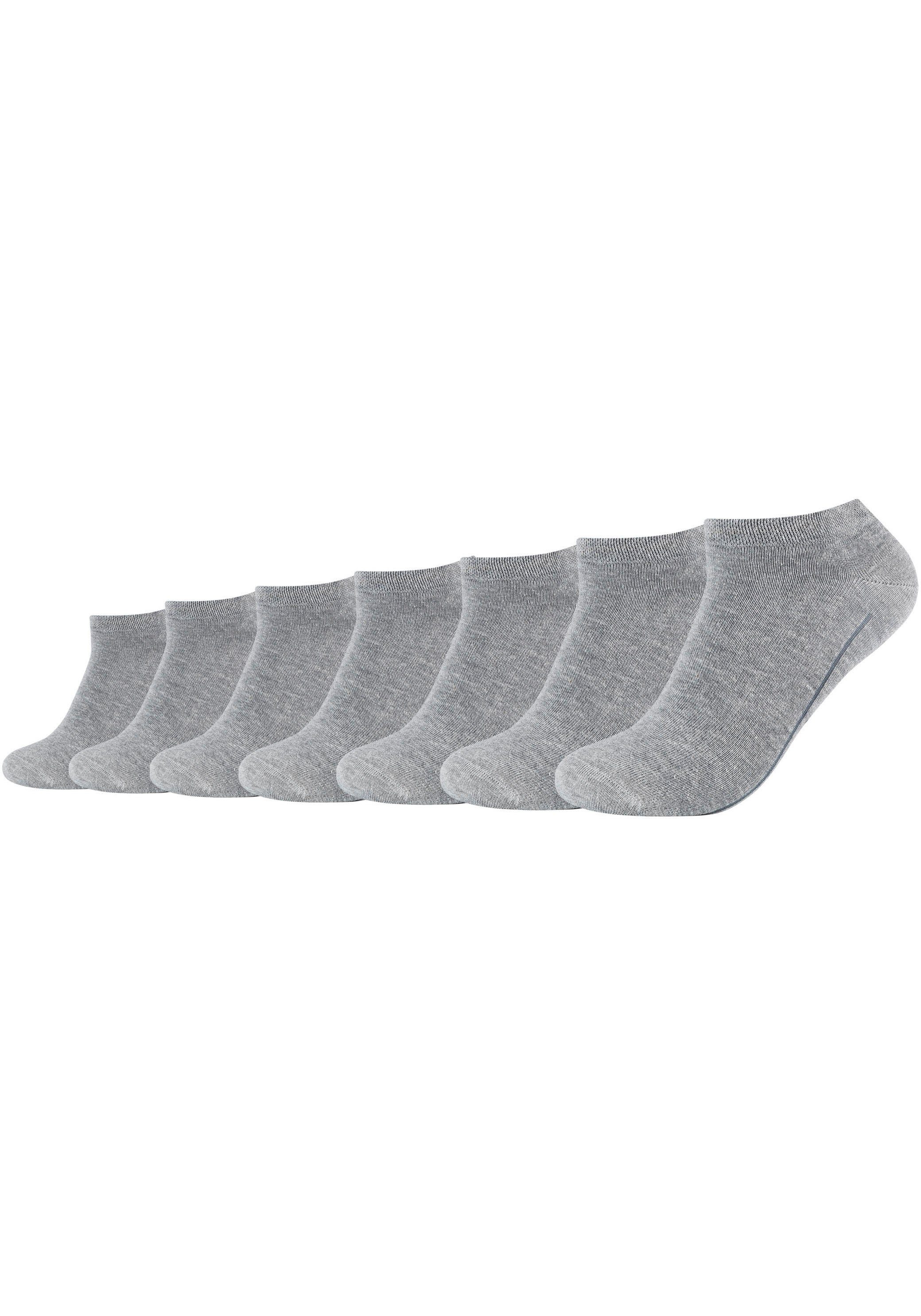 Camano Sneakersokken CA-Soft Met zachte comfortband zonder drukkende naden (Set van 7) unisex sokken maat 35 (38) grijs