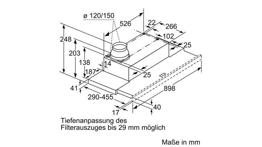 Constructa Vlakscherm-afzuigkap CD30976 (1 stuk)