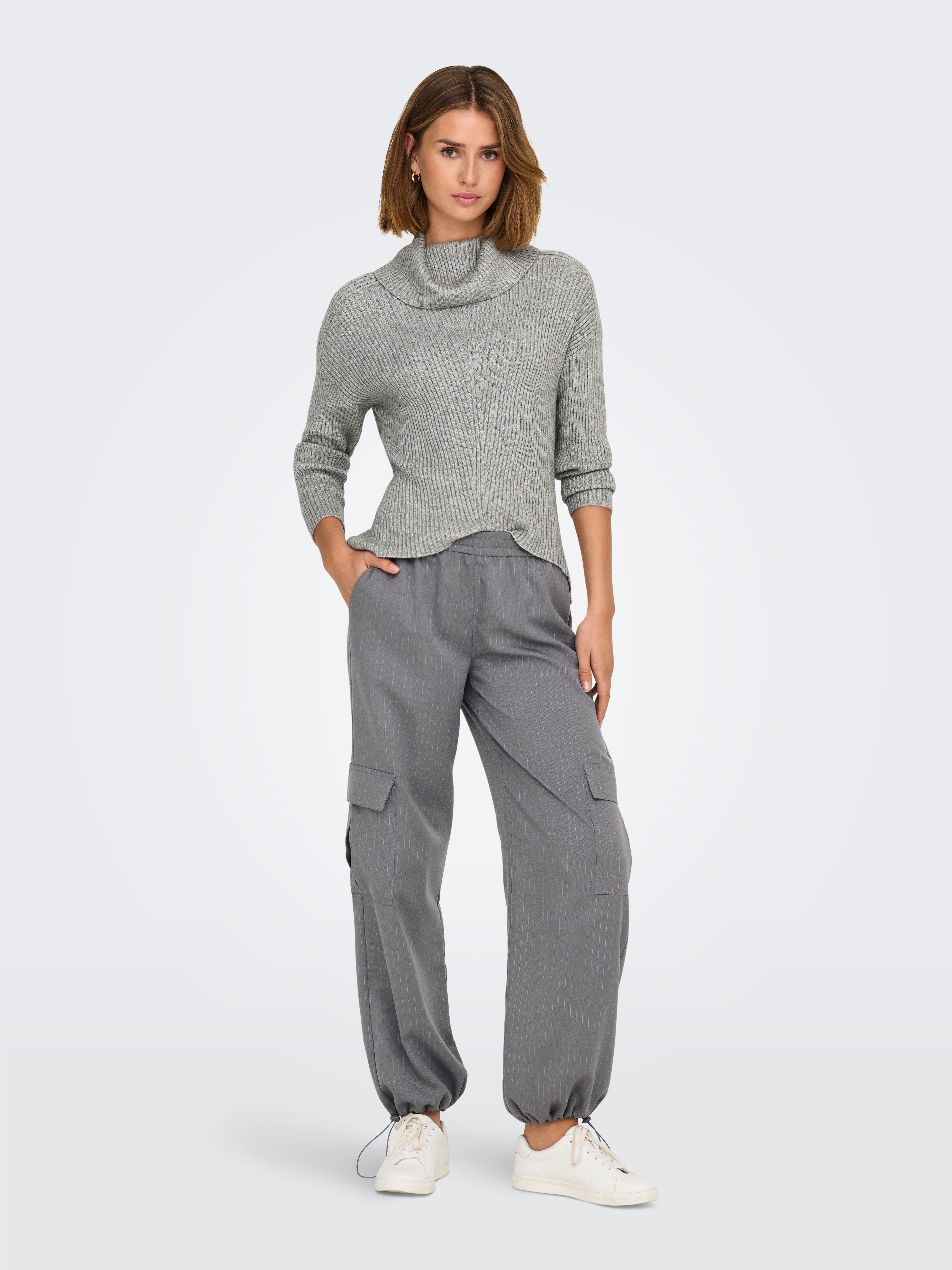 Only Coltrui ONLKATIA LS SADDLE ROLL NECK CC KNT